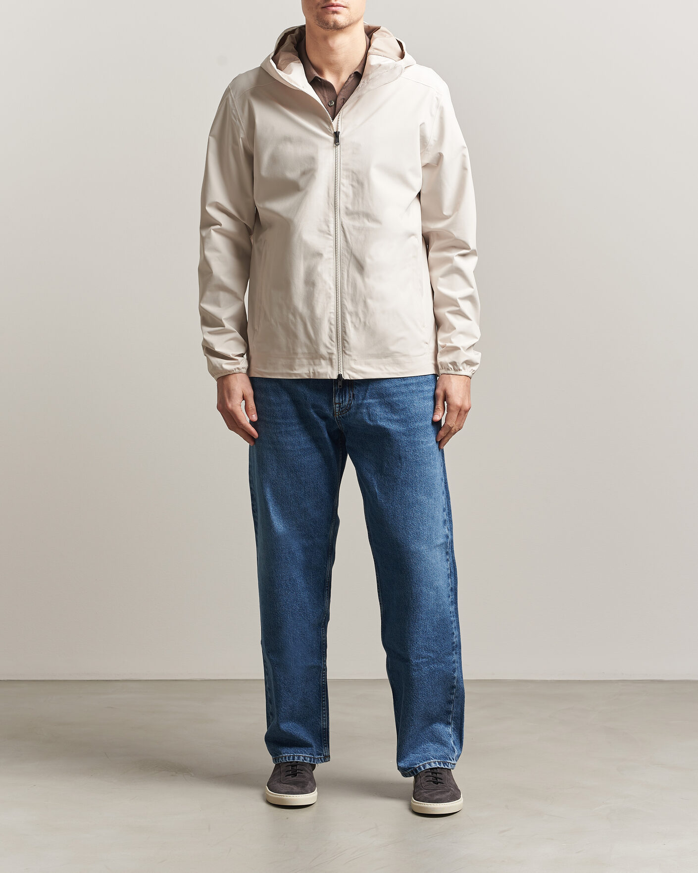 Homme | Manteaux Et Vestes | Scandinavian Edition | Hood II Waterproof Jacket Neutral White