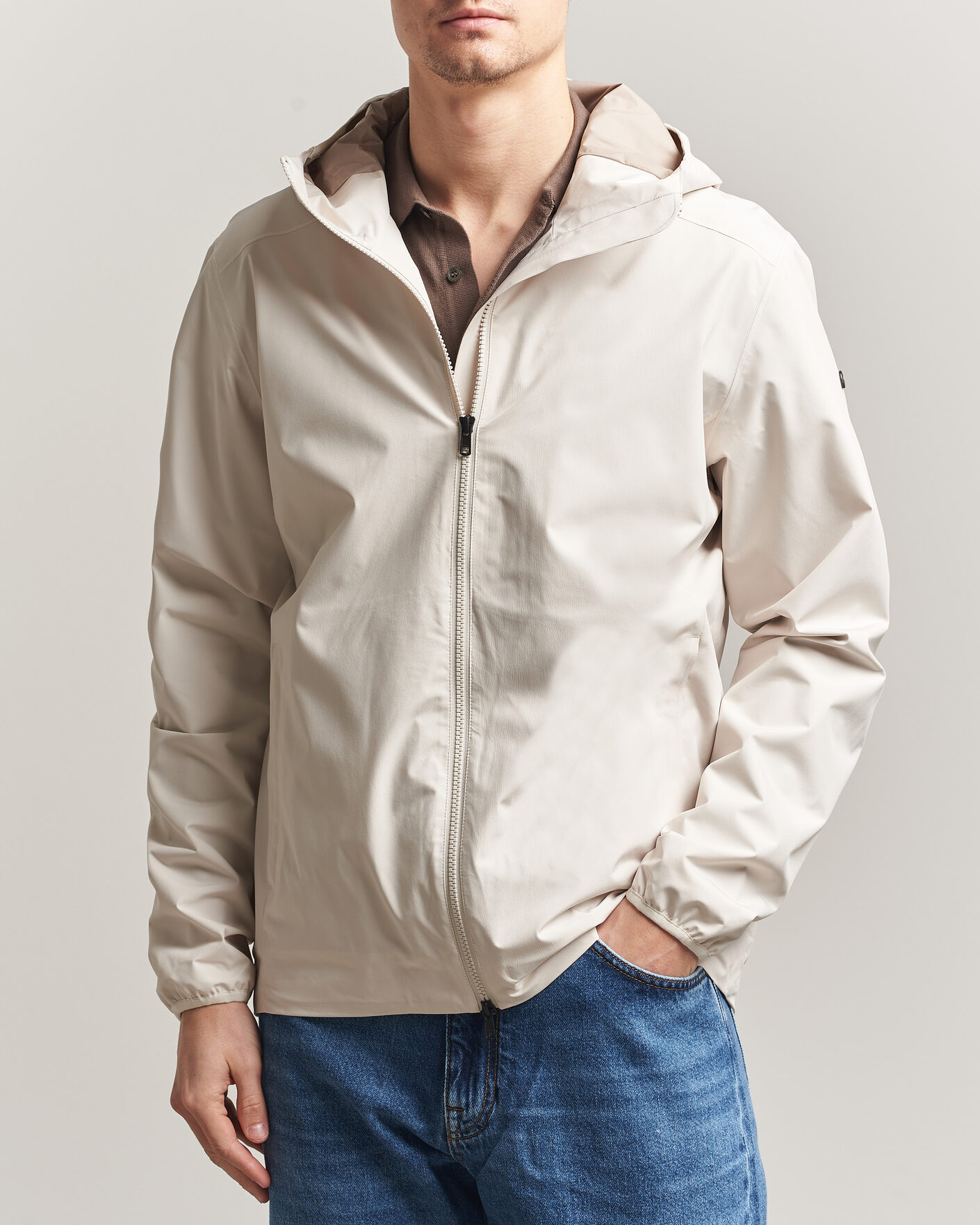 Homme | Manteaux Et Vestes | Scandinavian Edition | Hood II Waterproof Jacket Neutral White