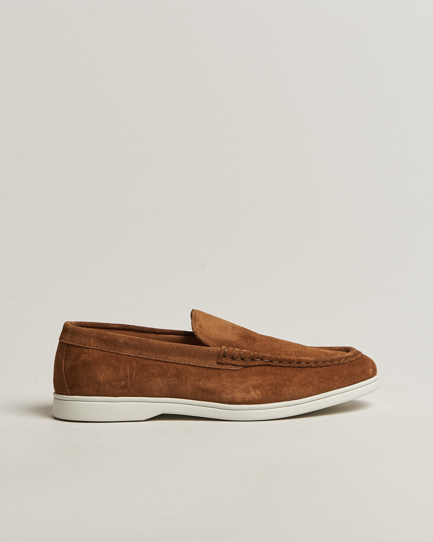 Heren | Instappers | Charles Tyrwhitt | Suede Slip On Loafers Light Brown