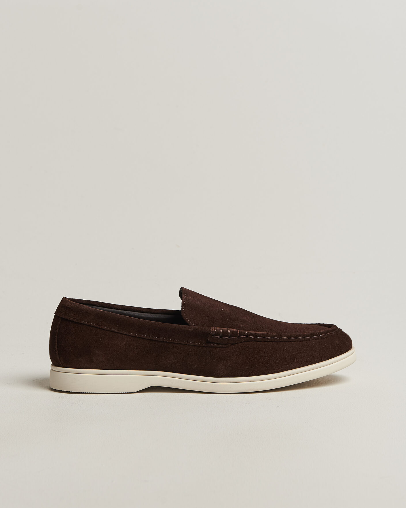 Homme | Loafers | Charles Tyrwhitt | Suede Slip On Loafers Chocolate Brown