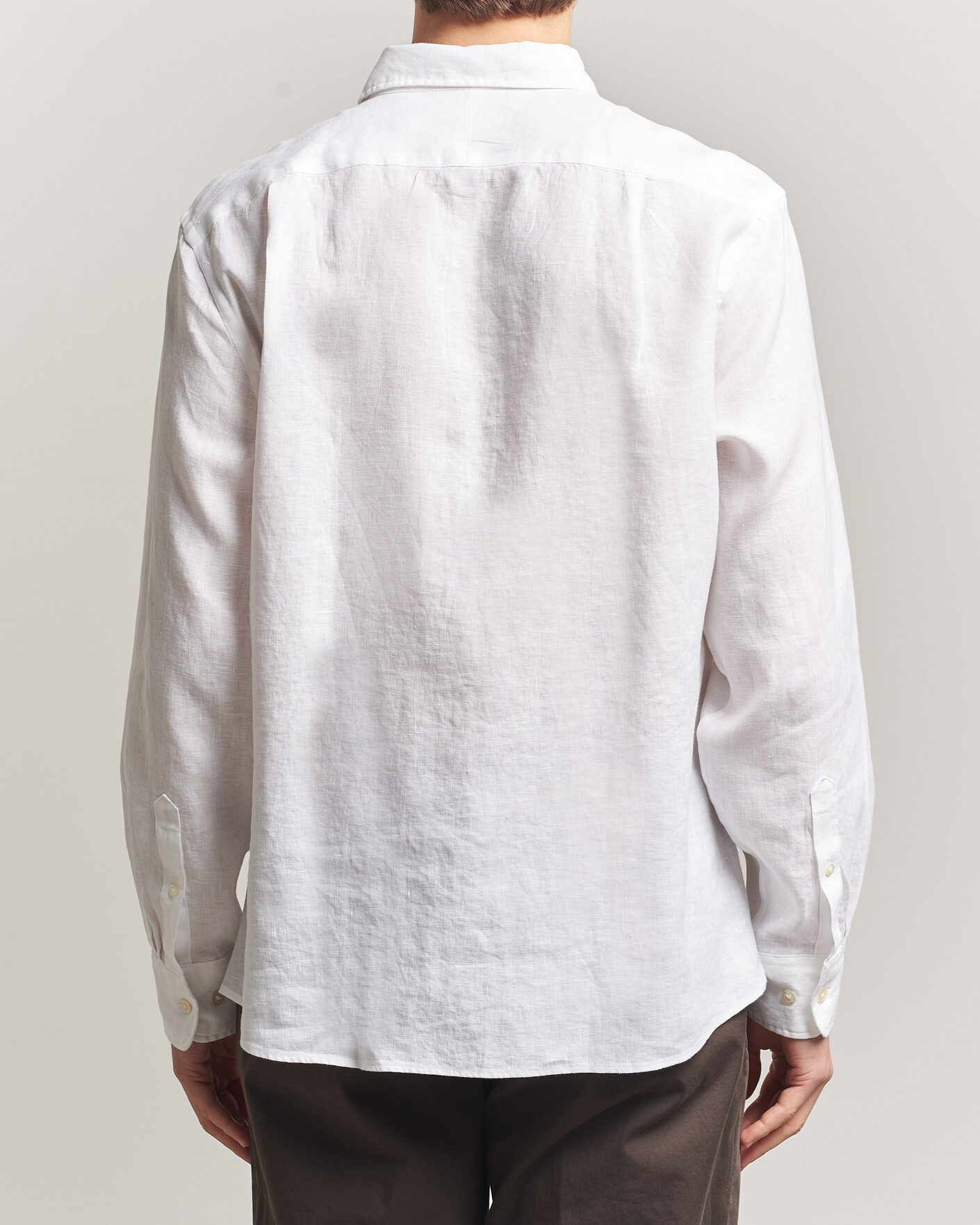 Homme | Chemises | Charles Tyrwhitt | Pure Linen Slim Fit Shirt White