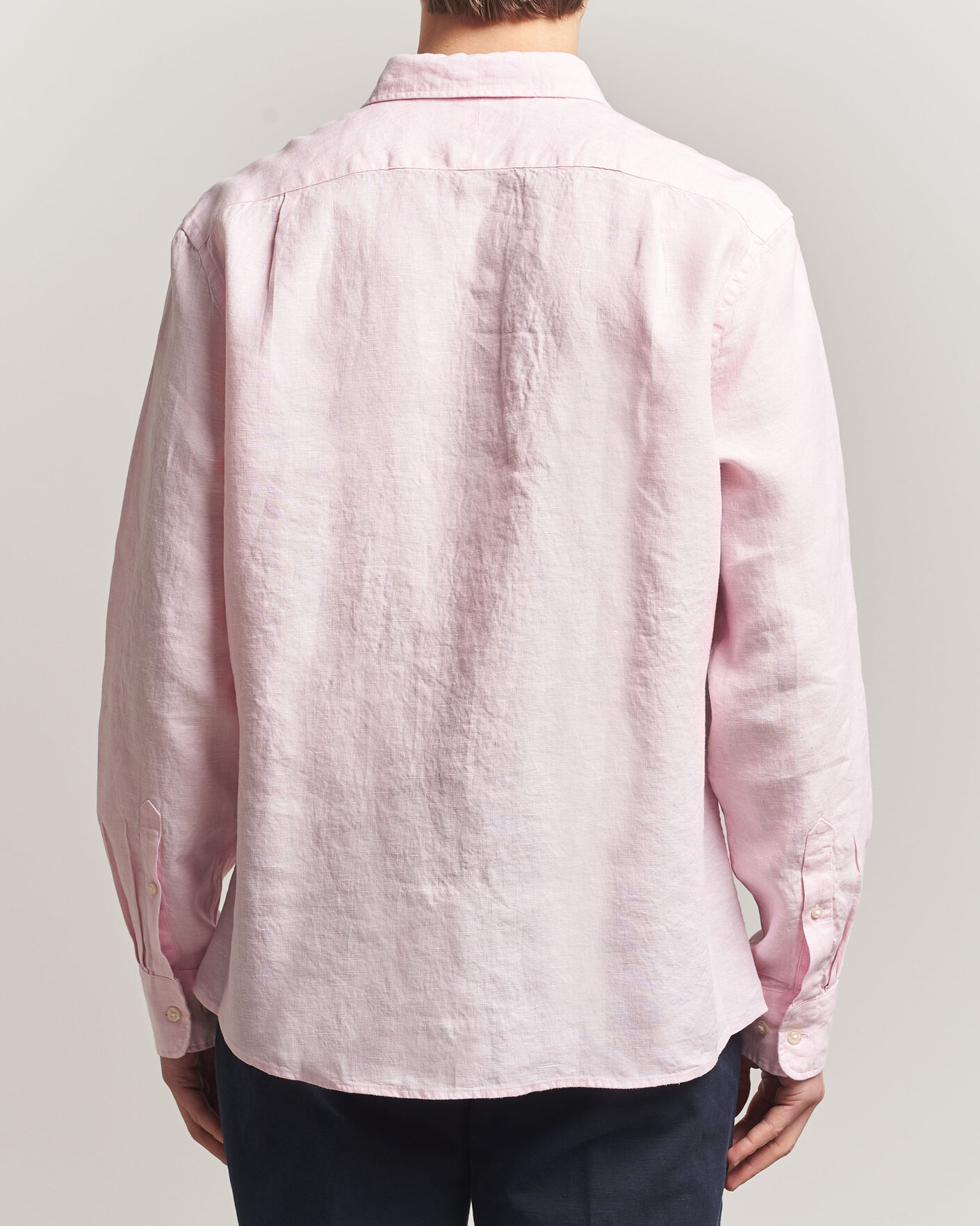 Heren | Overhemden | Charles Tyrwhitt | Pure Linen Slim Fit Shirt Pink