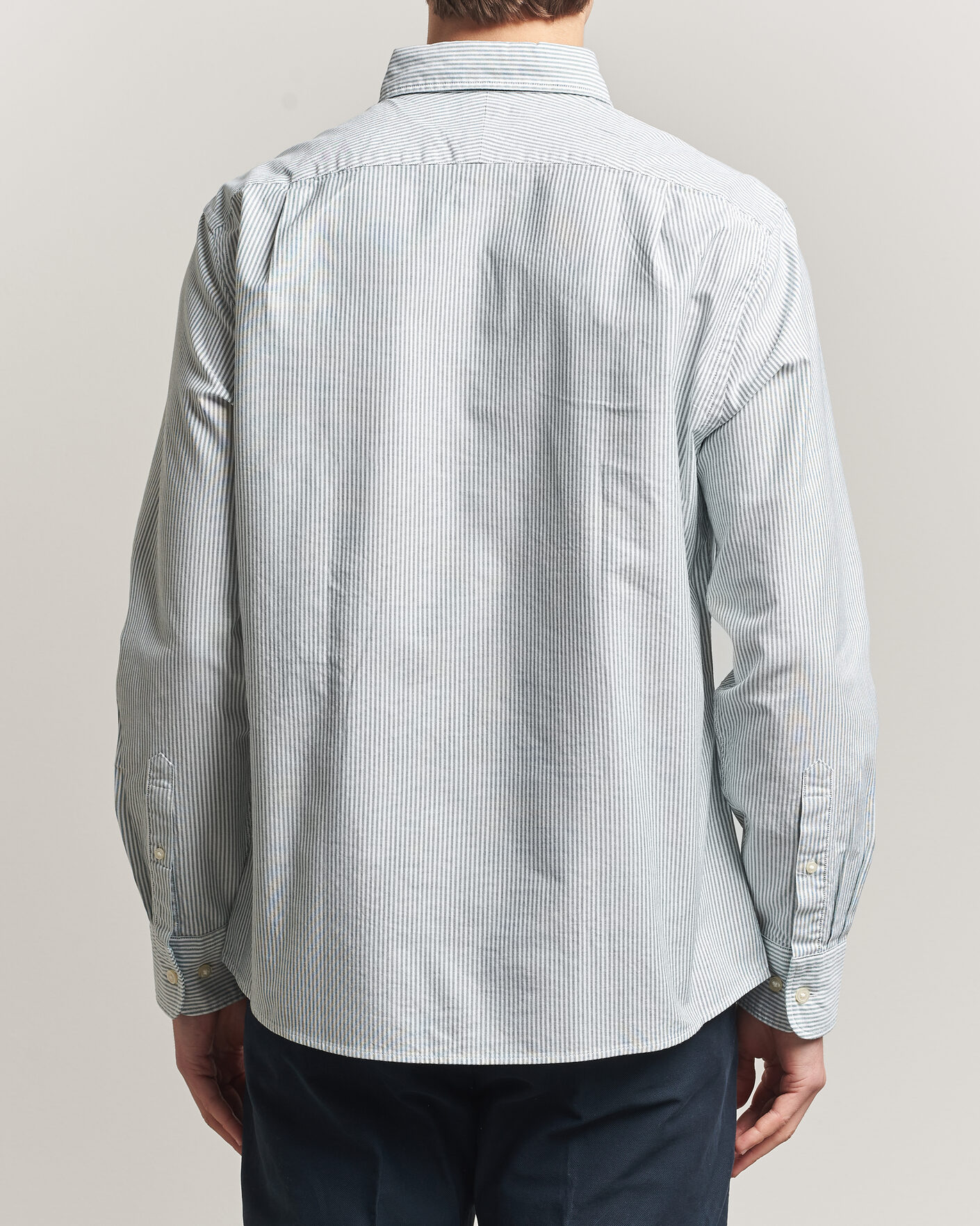 Heren | Overhemden | Charles Tyrwhitt | Button Down Stretch Oxford Shirt Green/White