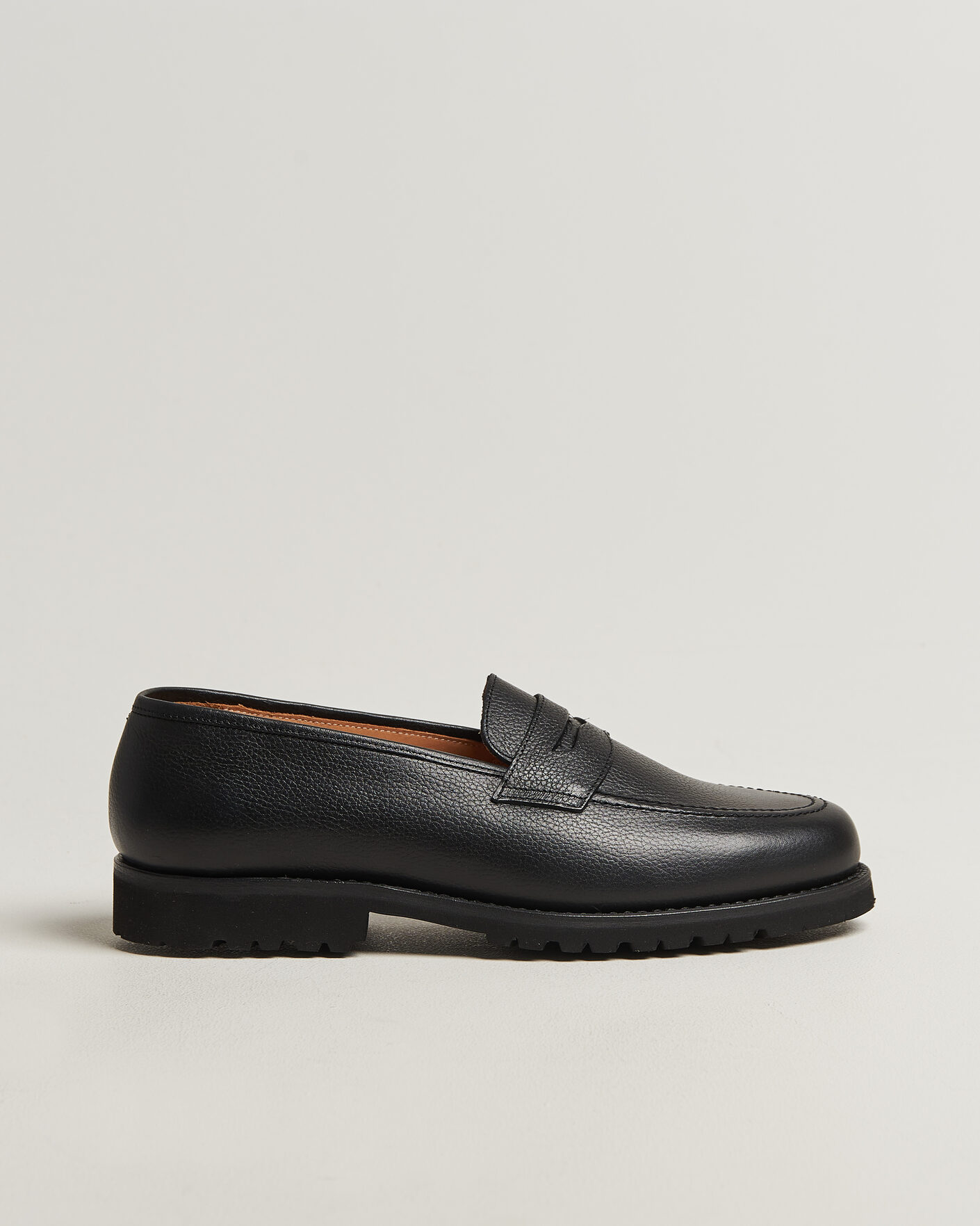 Heren | Instappers | Myrqvist for Care of Carl | Myrqvist Stenhammar II Vibram Loafer Black Grained Calf