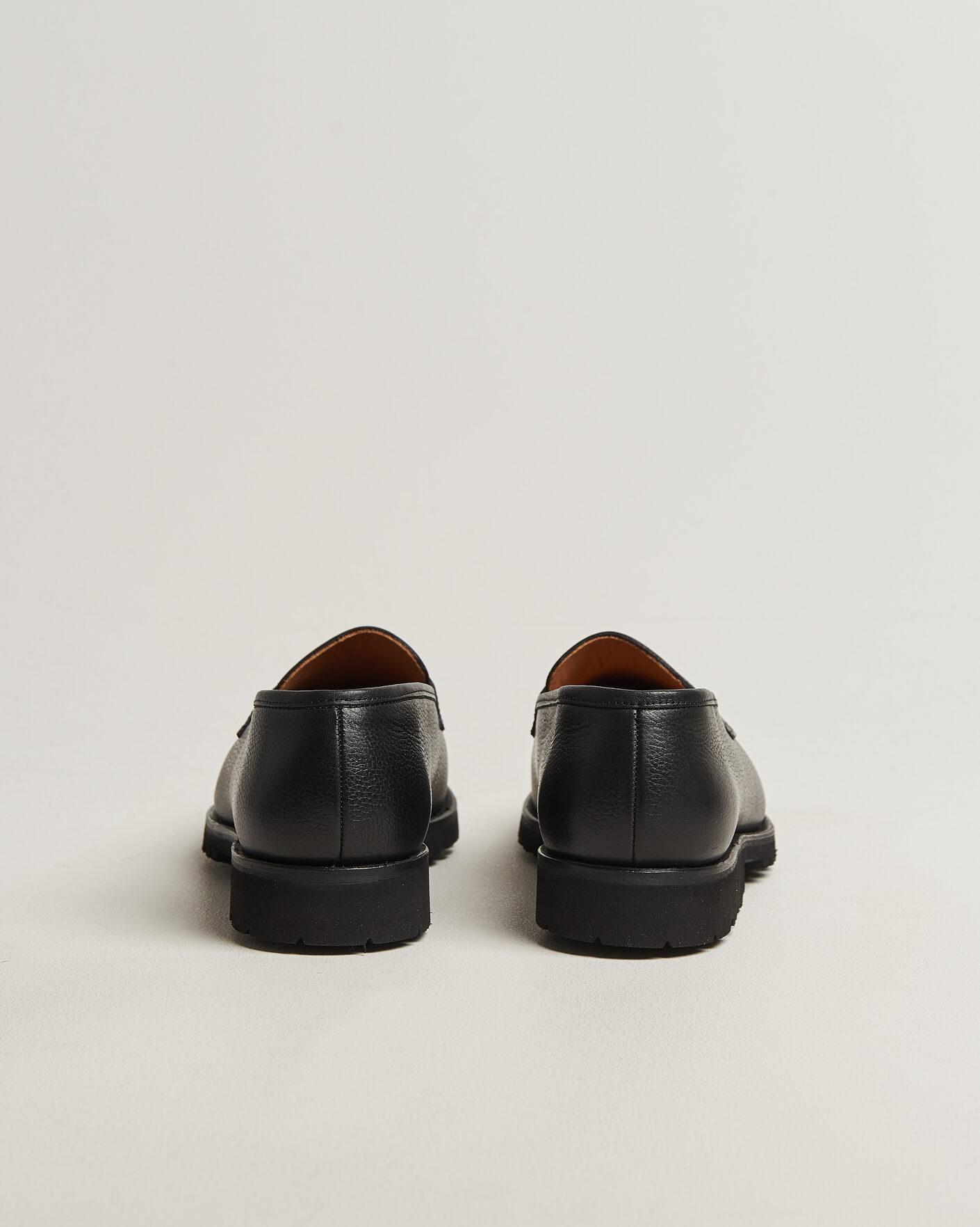 Heren | Instappers | Myrqvist for Care of Carl | Myrqvist Stenhammar II Vibram Loafer Black Grained Calf