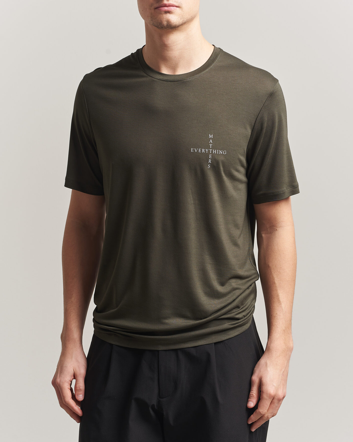 Heren | T-shirts | Houdini | Tree Message T-Shirt Green Illusion