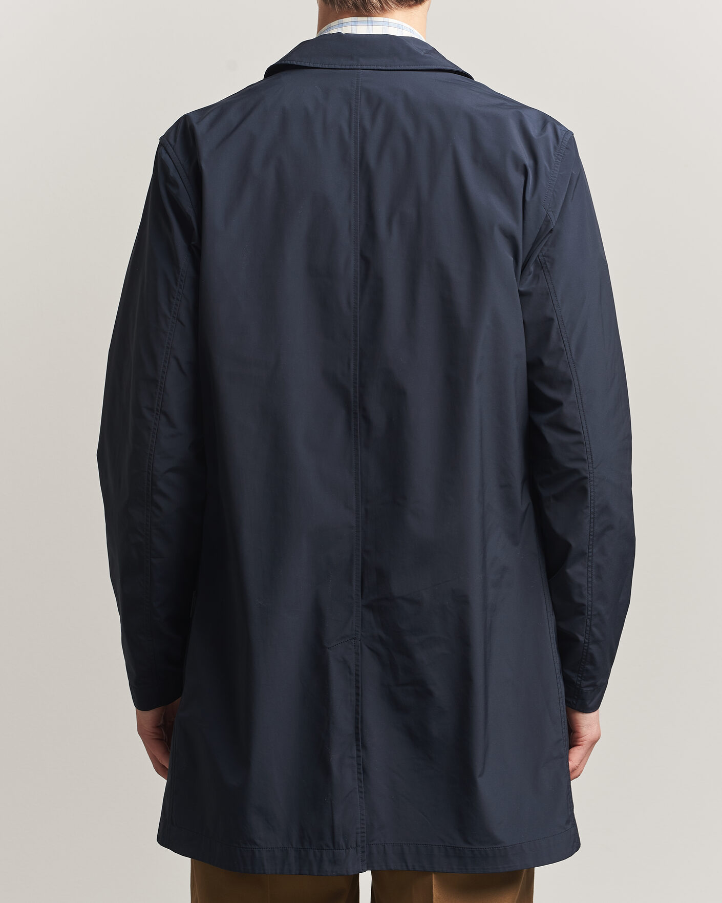 Heren | Jassen | Woolrich | Urban Nylon Water Repelent Carcoat Melton Blue