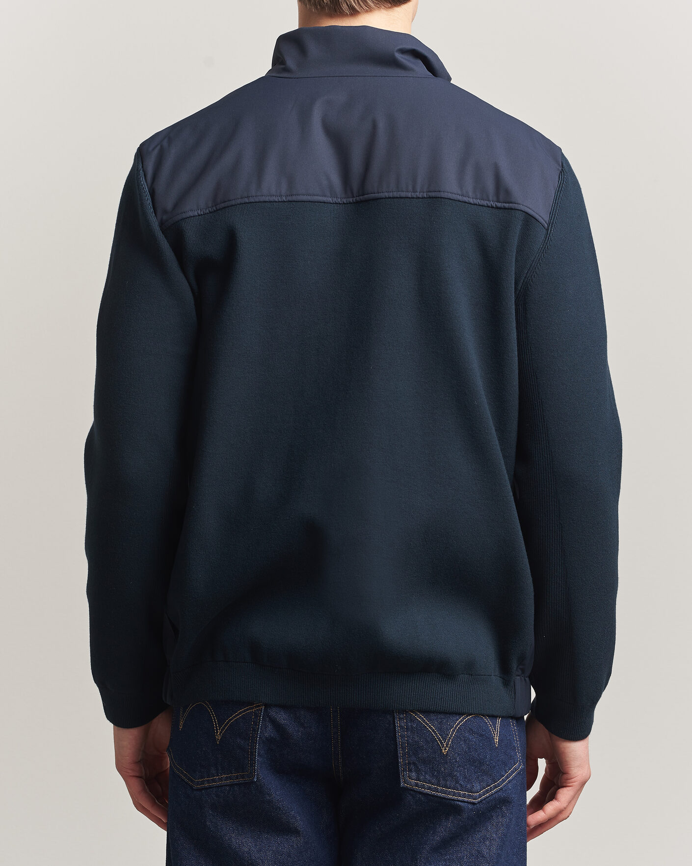 Homme | Manteaux Et Vestes | Woolrich | Two Layers Hybrid Jacket Melton Blue