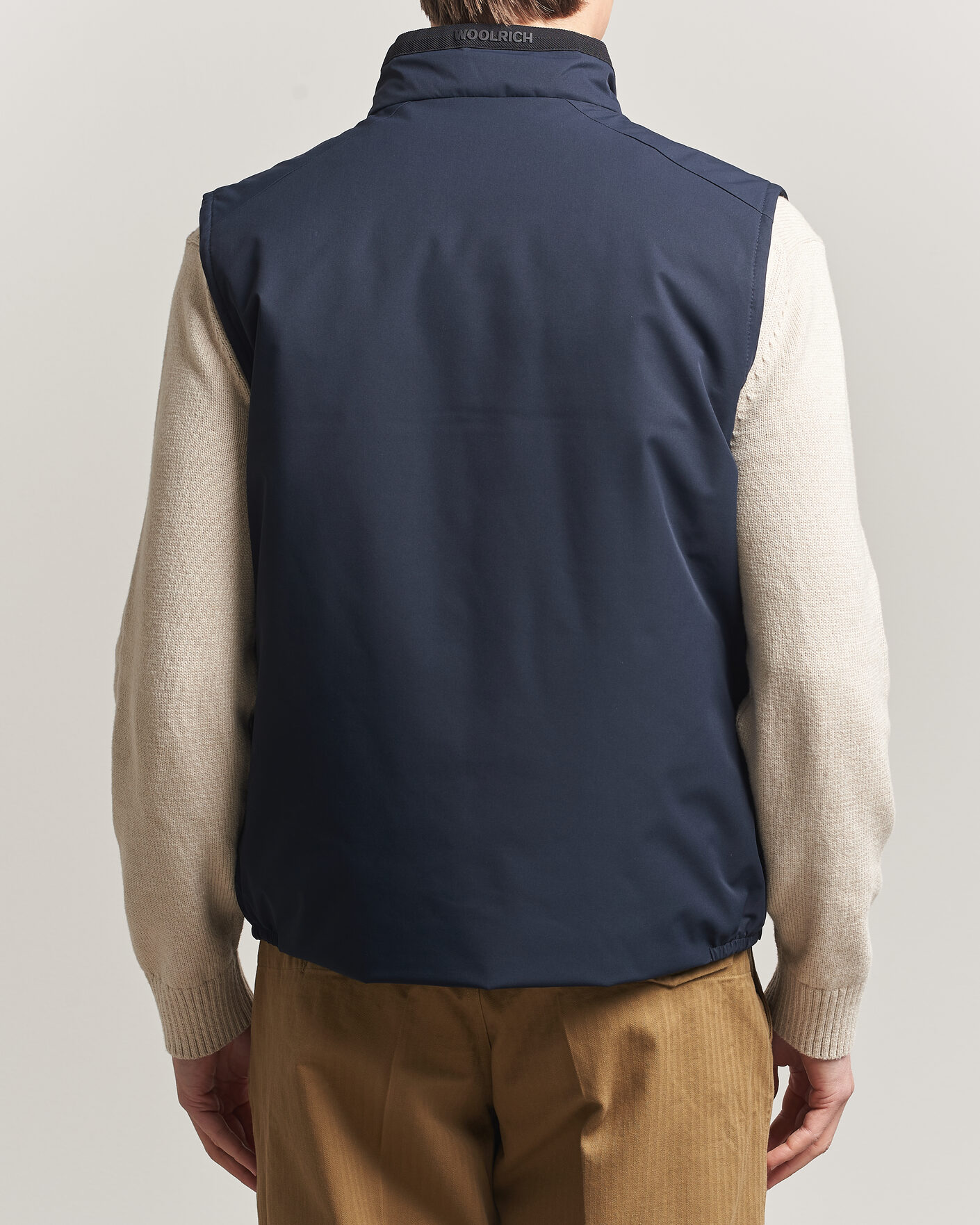 Heren | Gilets | Woolrich | Two Layer Sailing Vest Melton Blue