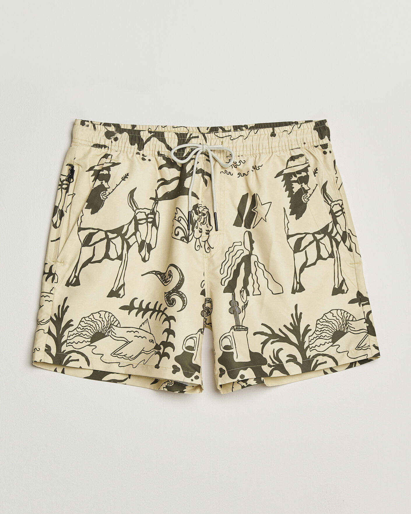 Homme | Maillots De Bain | OAS | Printed Swimshorts Poplan