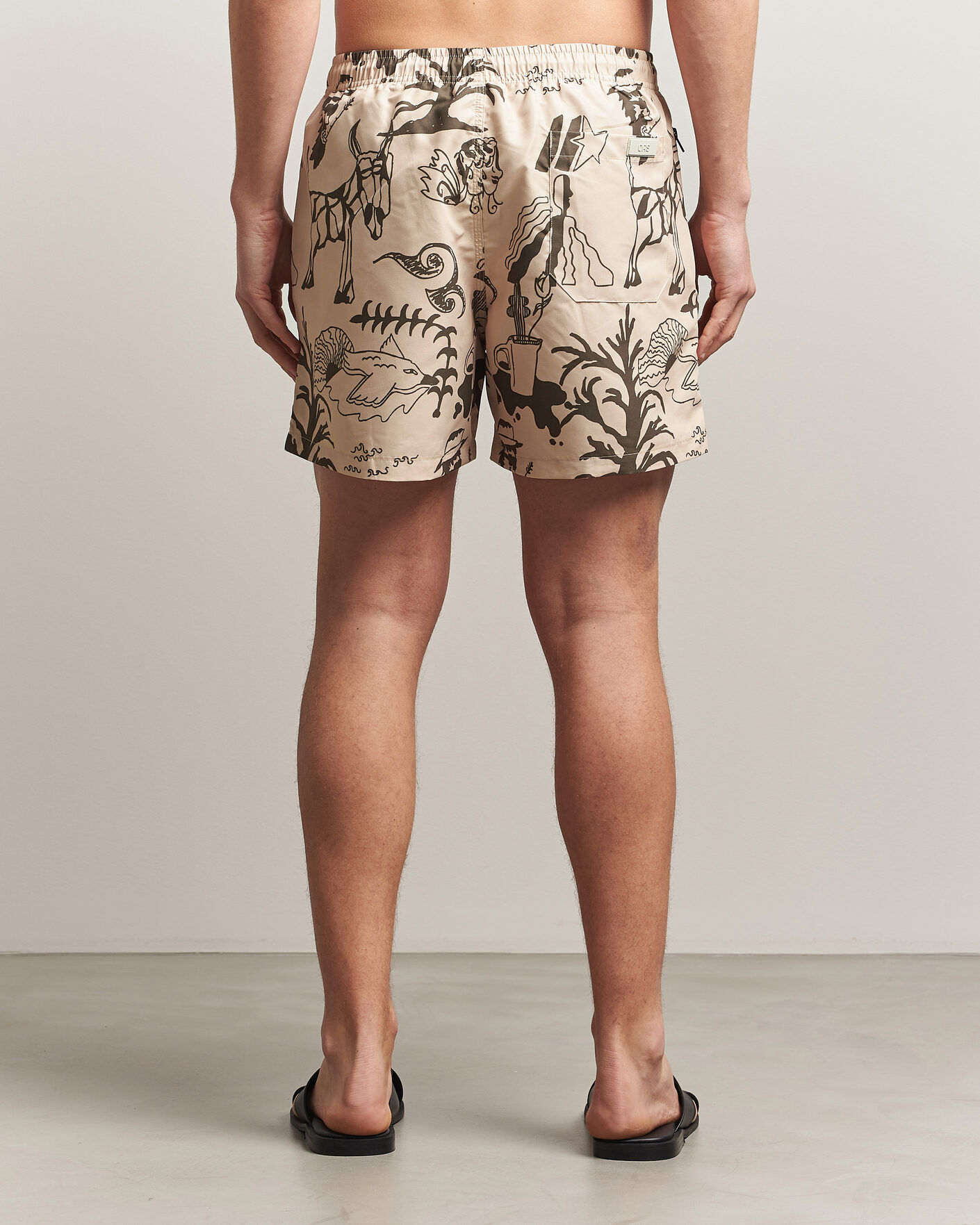 Homme | Maillots De Bain | OAS | Printed Swimshorts Poplan