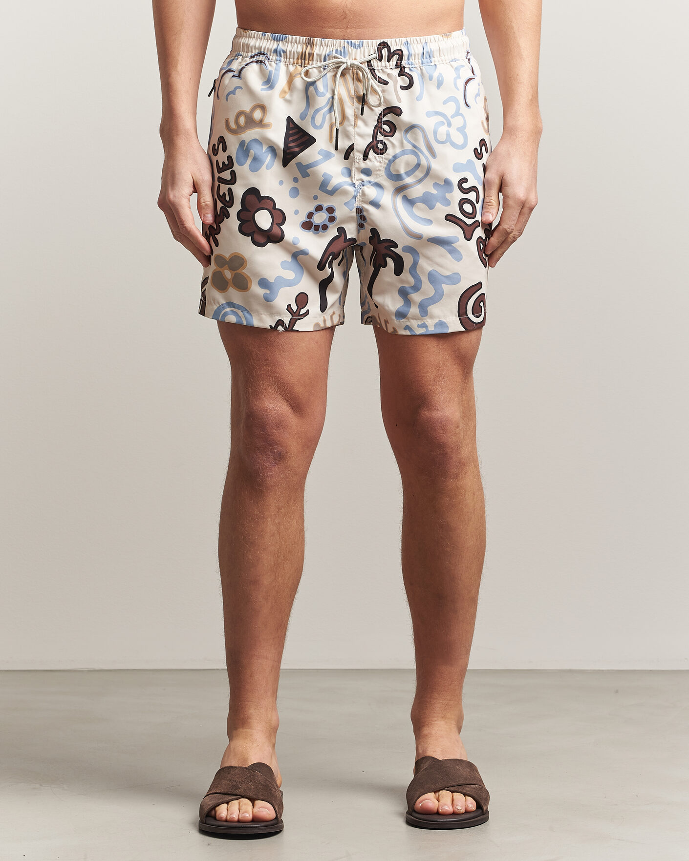Heren | Zwembroek | OAS | Printed Swimshorts Memento