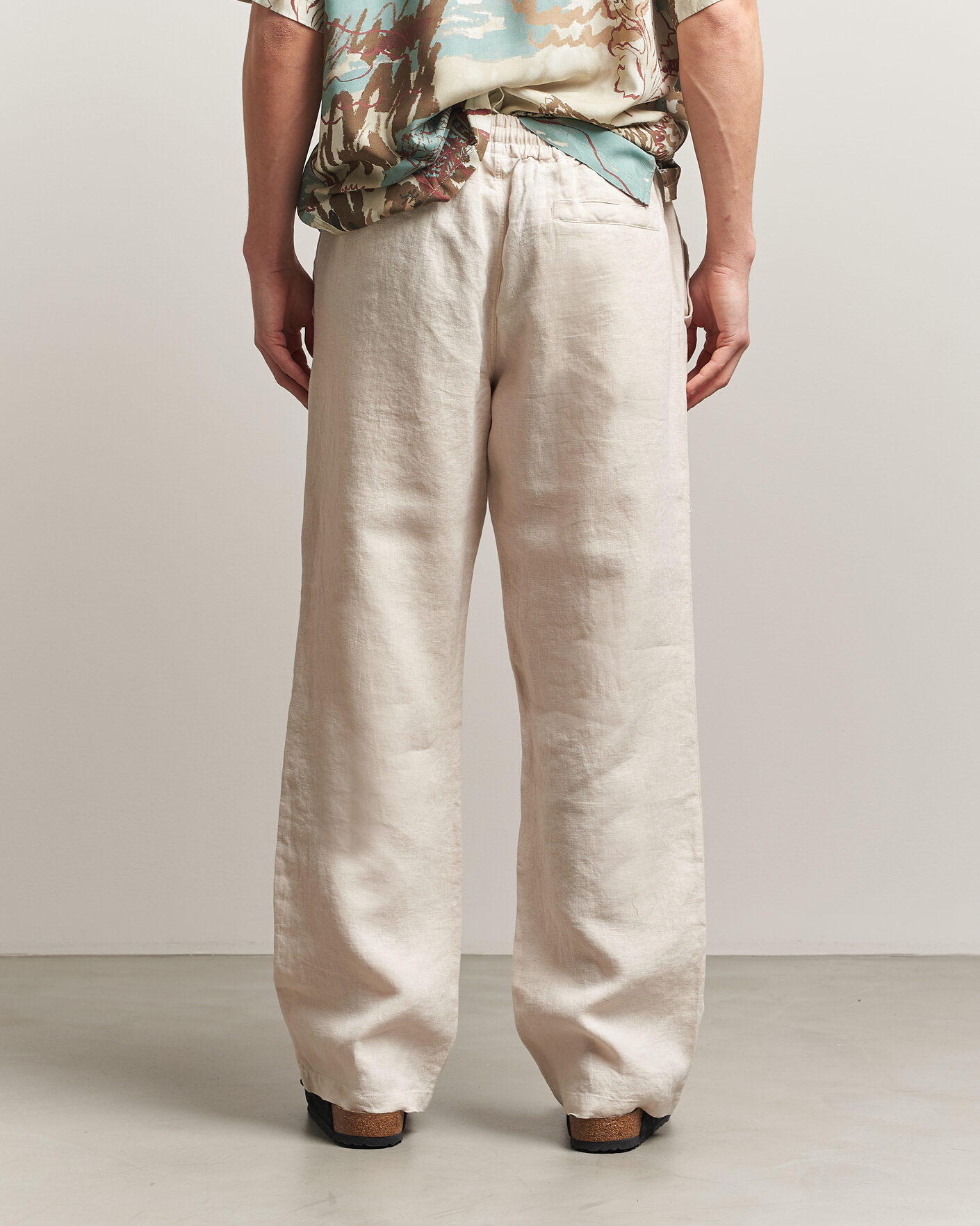 Heren | Broeken | OAS | Nino Linen Pants Beige