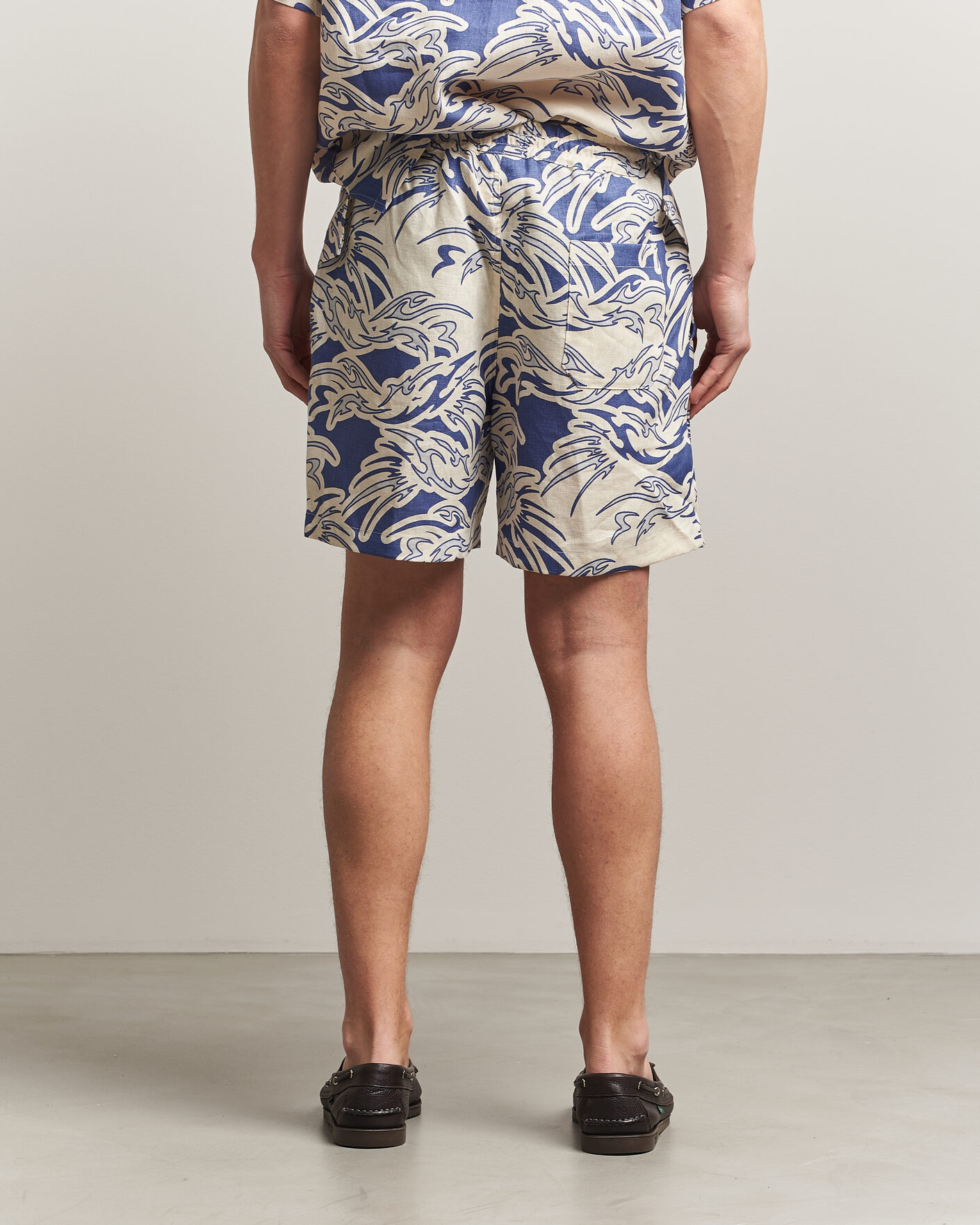 Homme | Shorts | OAS | Porto Linen Shorts Rogue Blue