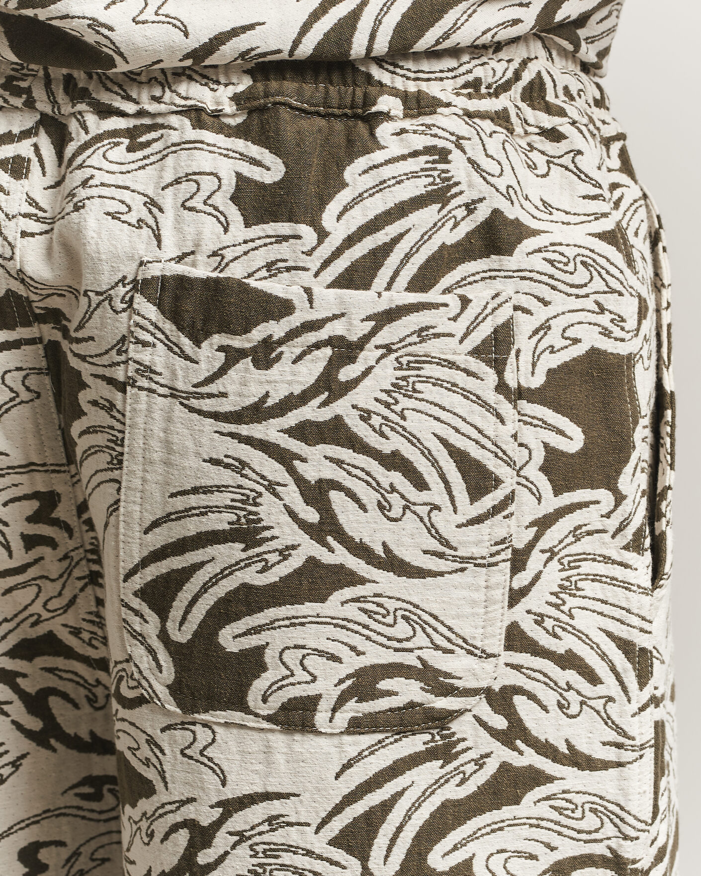 Heren | Korte broek | OAS | Nicola Cotton Shorts Rogue Ecru