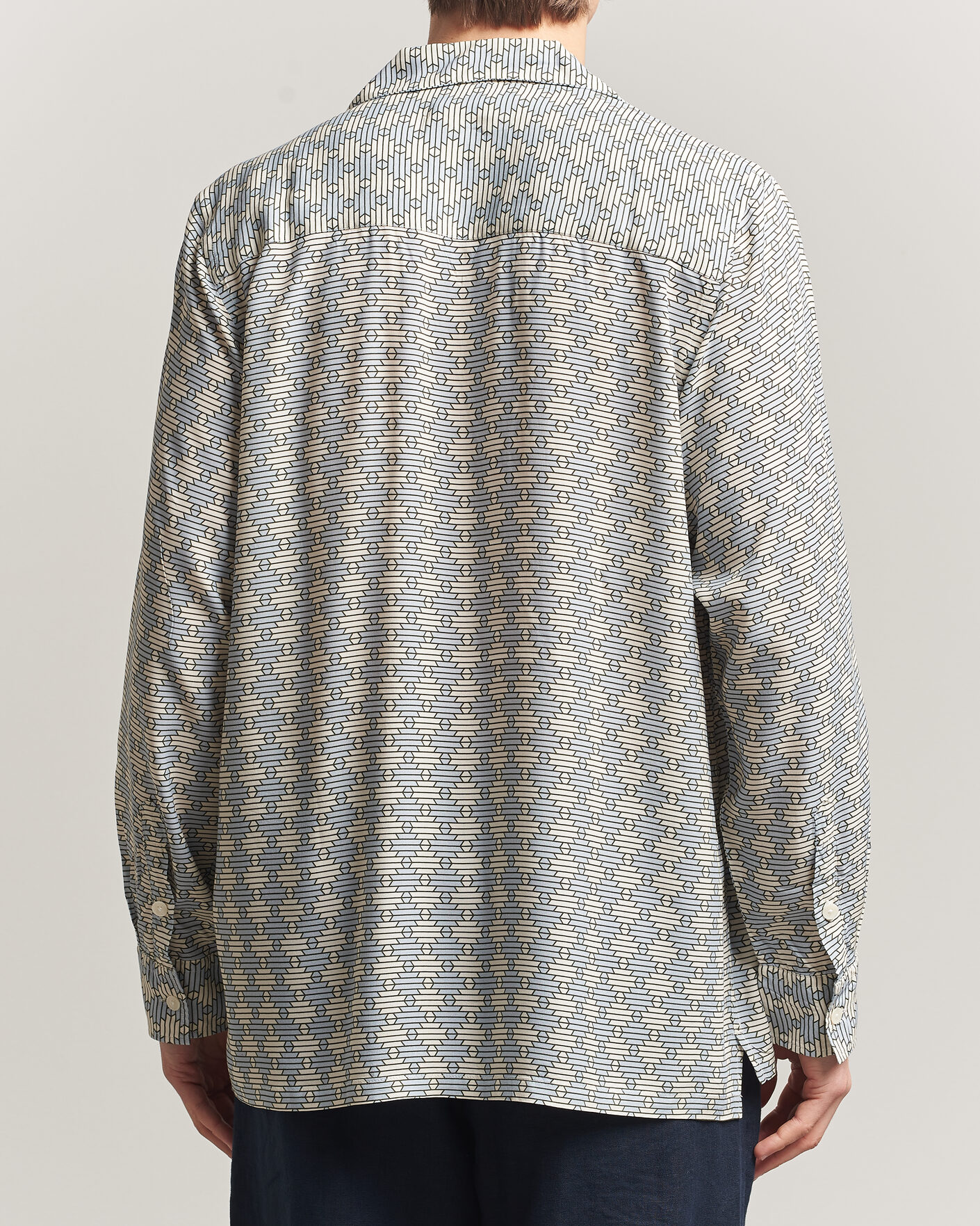 Heren | Overhemden | OAS | Brillo Long Sleeve Viscose Shirt Forti