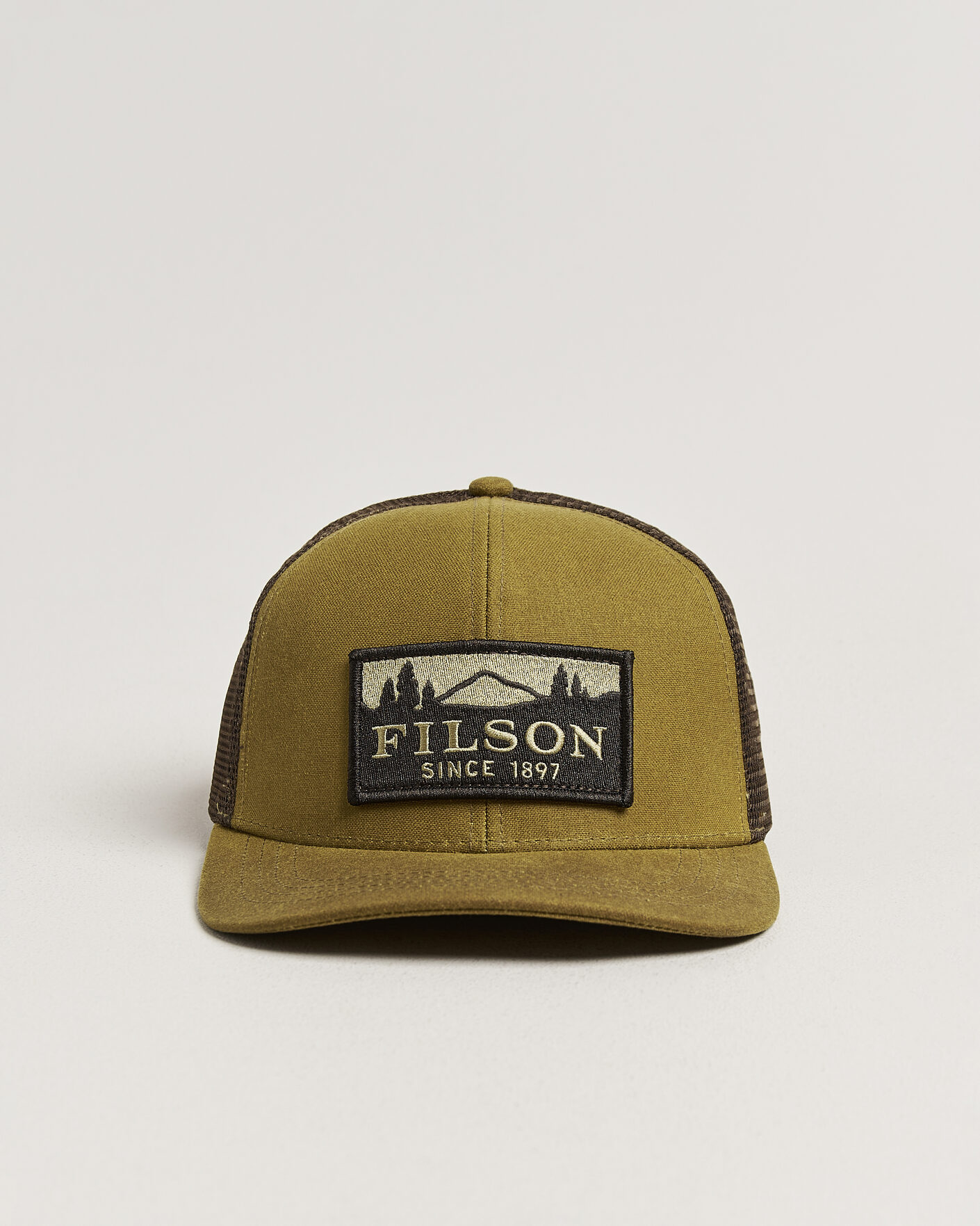 Homme | Bobs Et Casquettes | Filson | Scenic Waxed Logger Mesh Cap Dark Tan