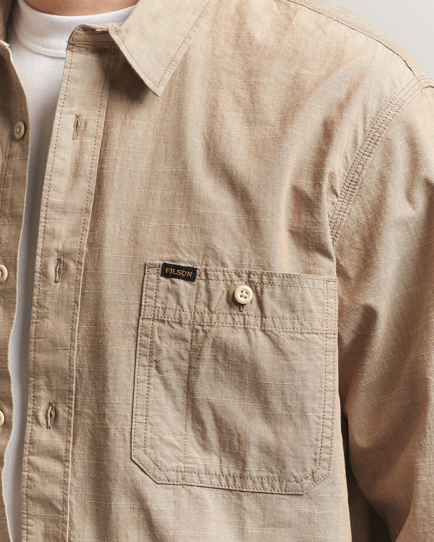 Heren | Overhemden | Filson | Chambray CPO Shirt Tan