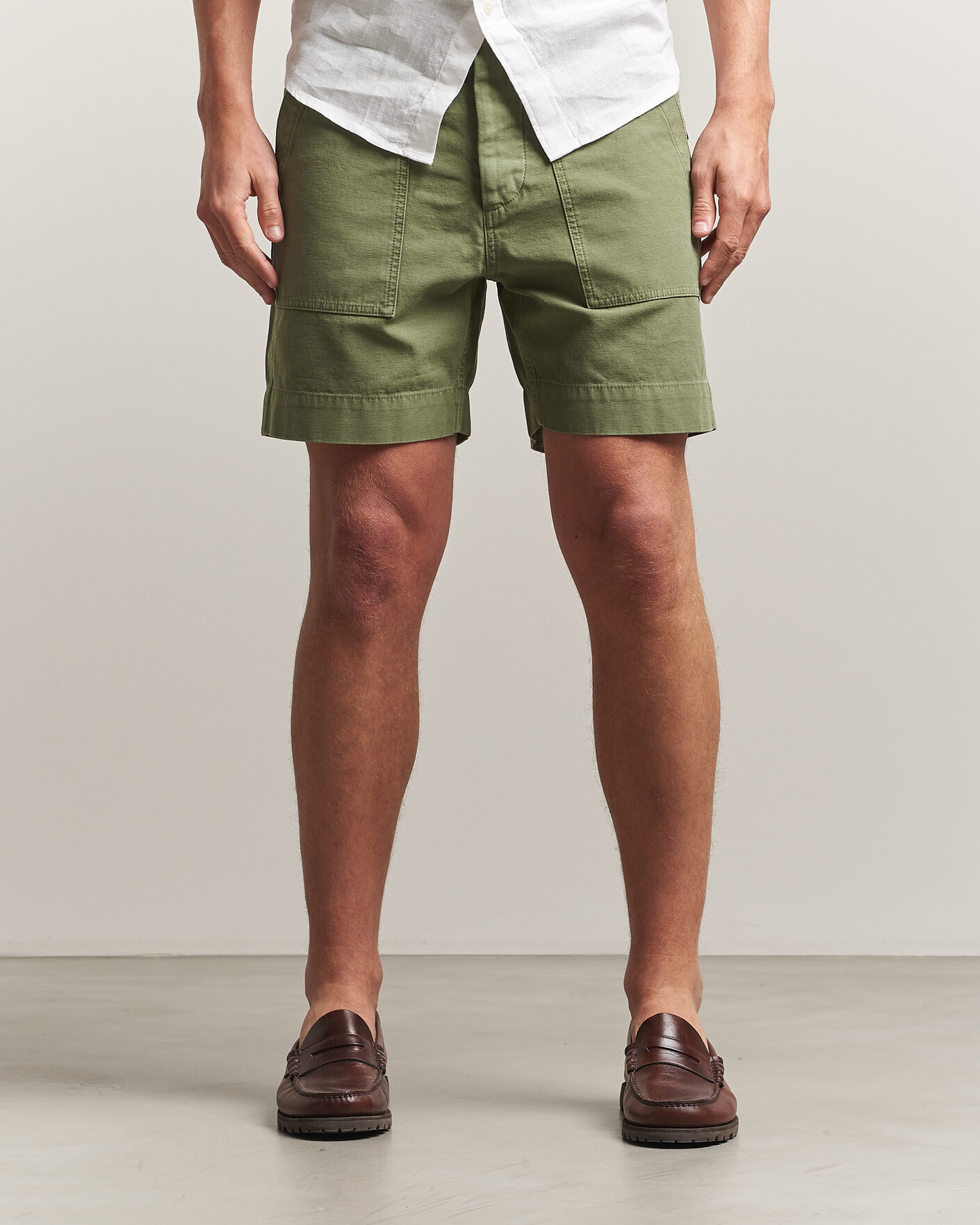 Homme | Shorts | Filson | Field Cargo Shorts Washed Fatigue Green