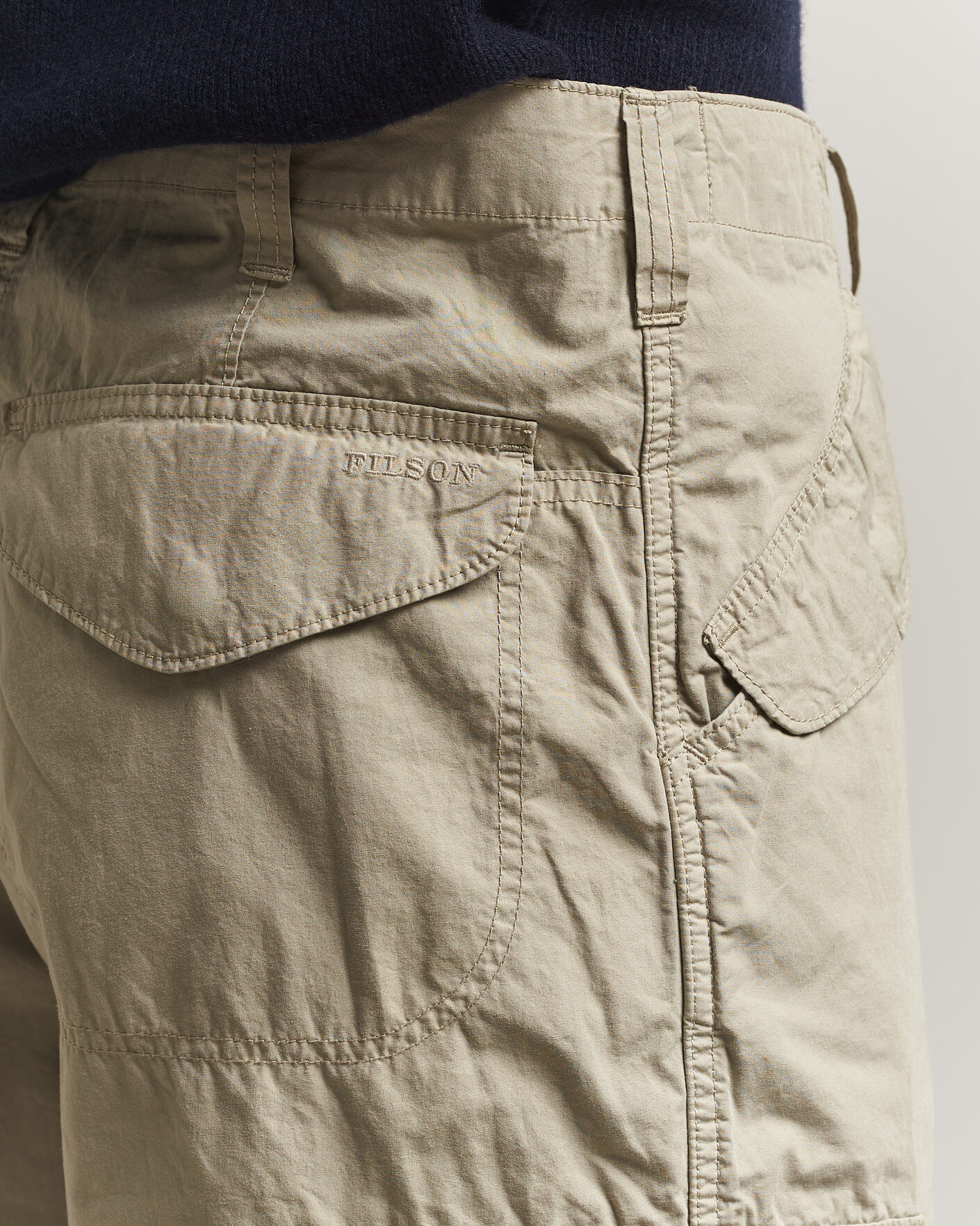 Heren | Broeken | Filson | Tropical Poplin Cargo Pants Dried Sage