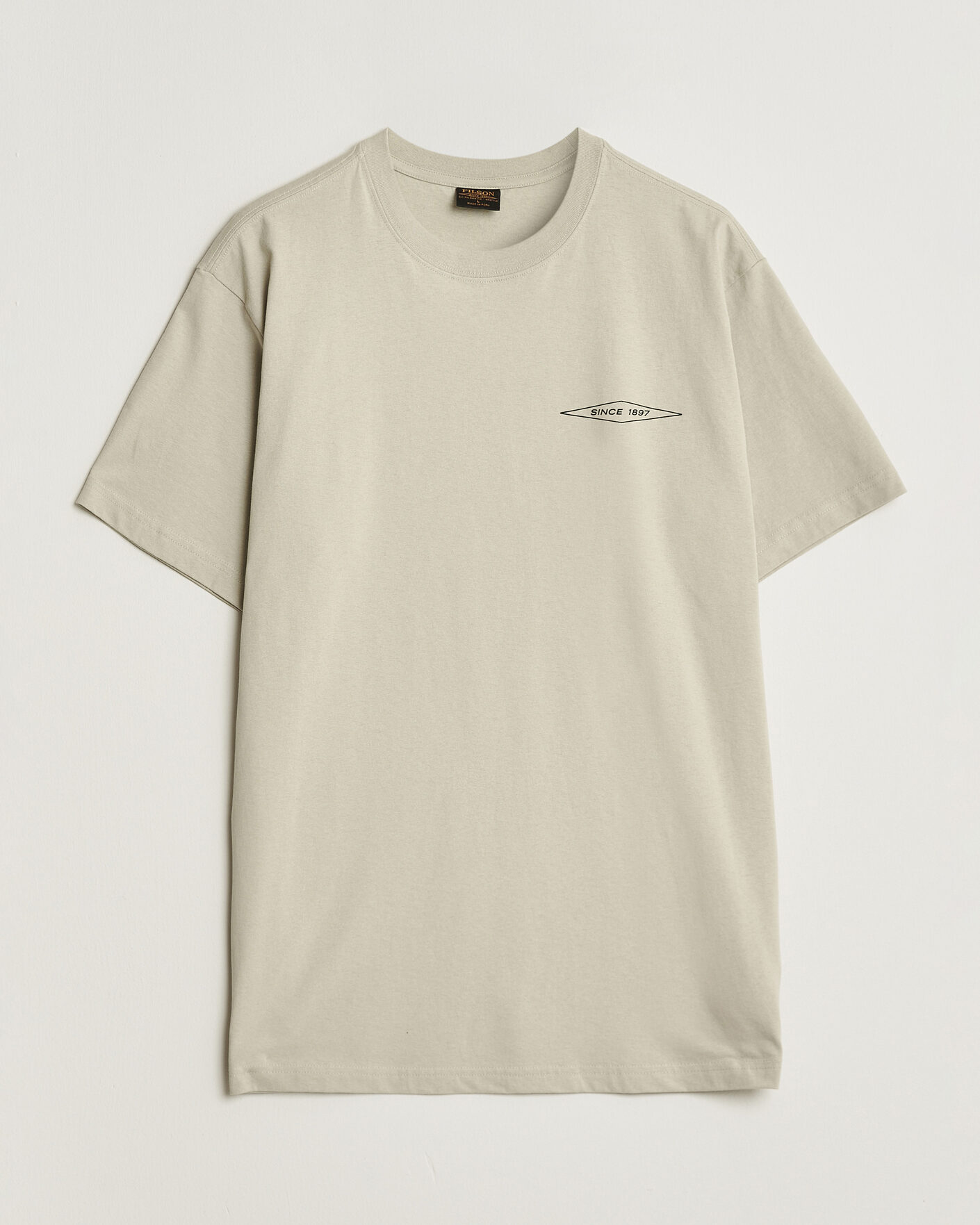 Heren | T-shirts | Filson | Diamond Graphic T-Shirt Sky Grey