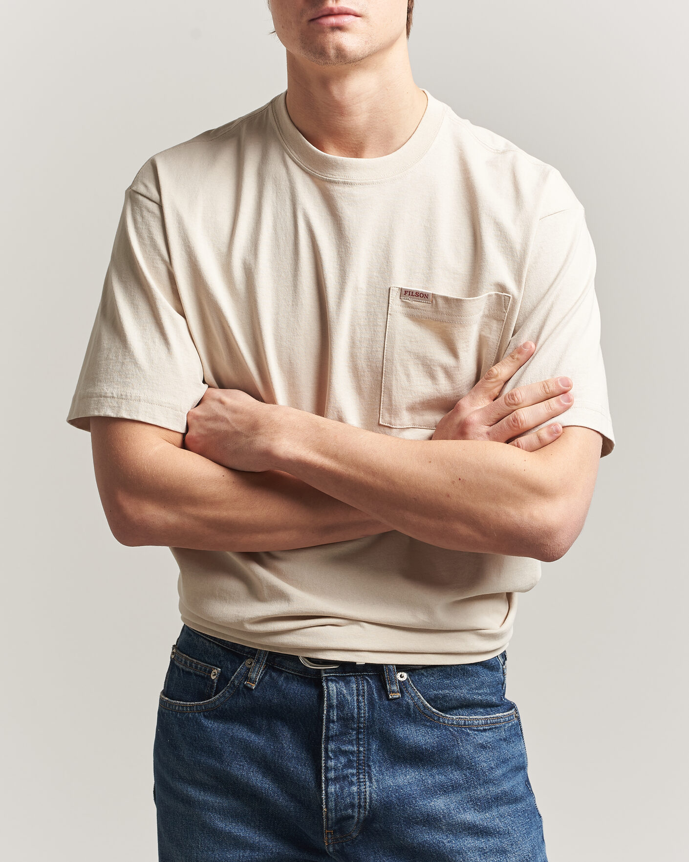 Homme | T-shirts | Filson | Pocket T-Shirt Natural