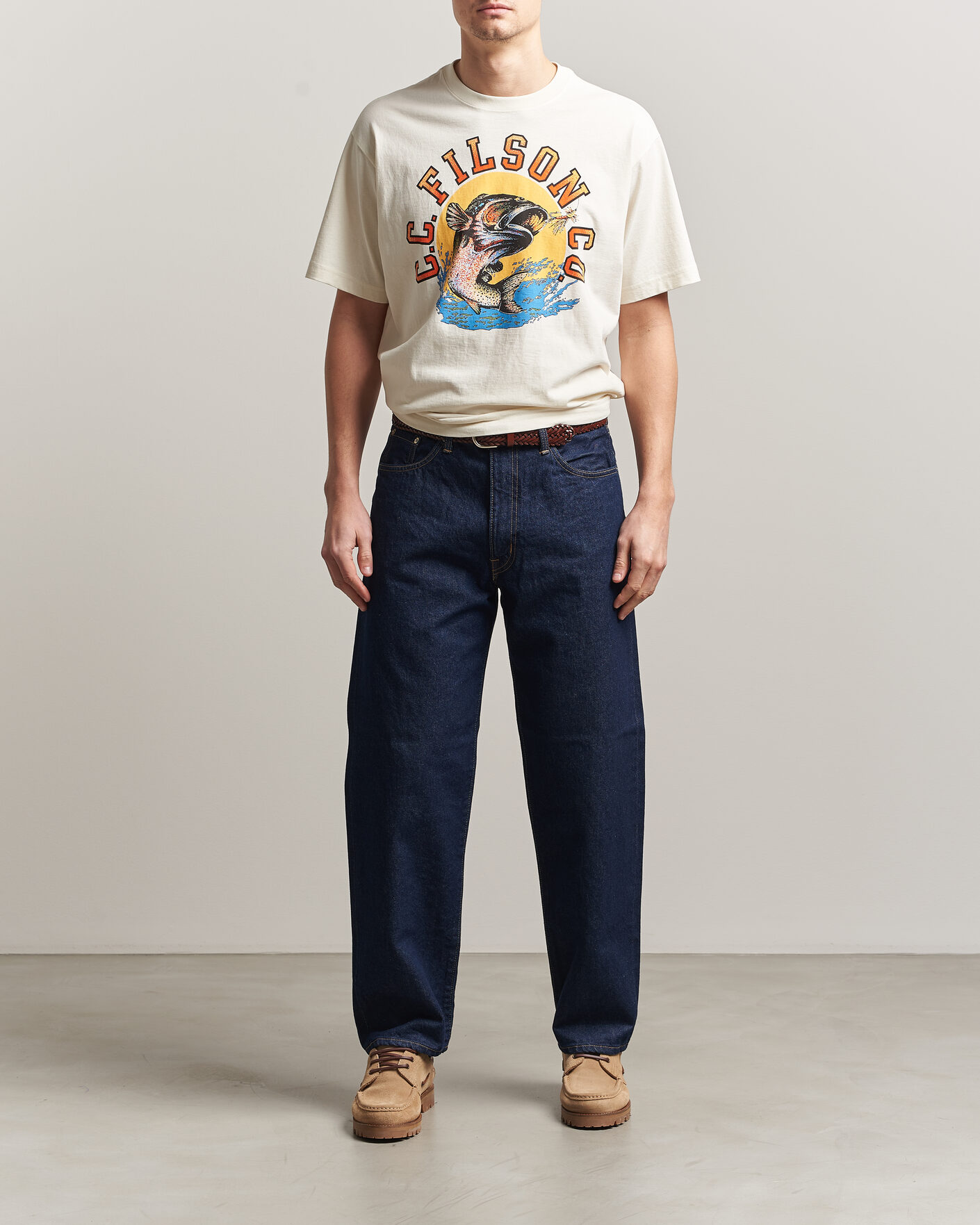 Heren | T-shirts | Filson | Dry Fly Graphic T-Shirt Basswood