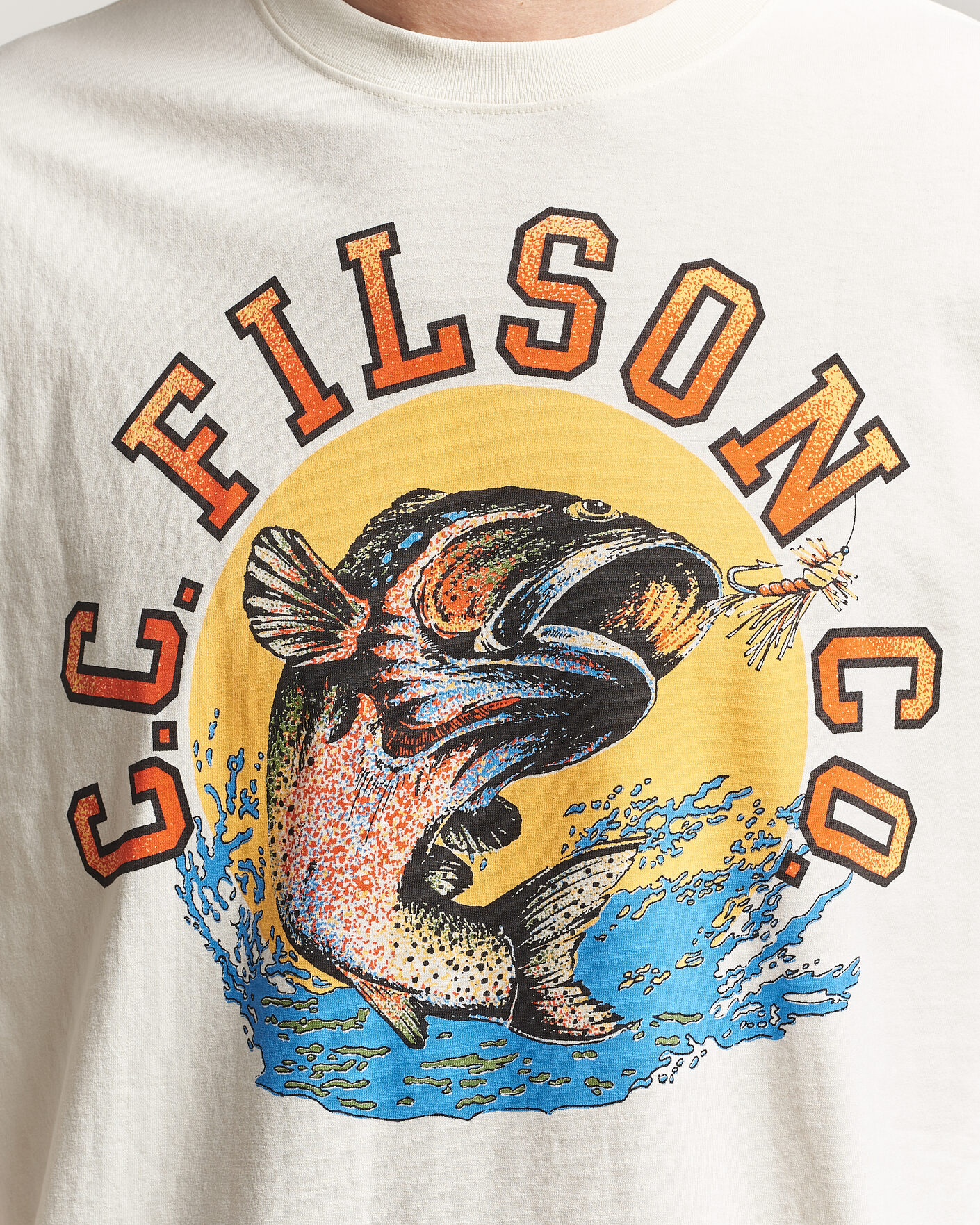 Heren | T-shirts | Filson | Dry Fly Graphic T-Shirt Basswood