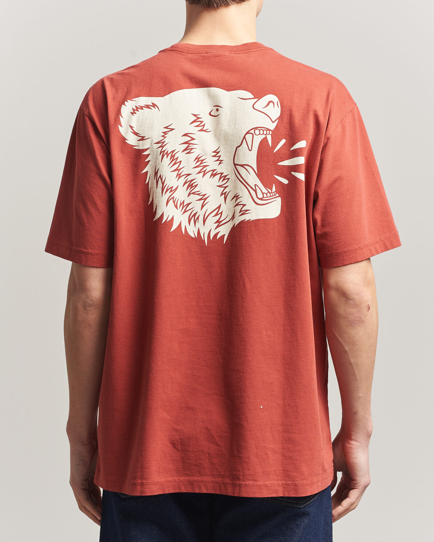 Heren | T-shirts | Filson | Bear Graphic T-Shirt Chili Oil