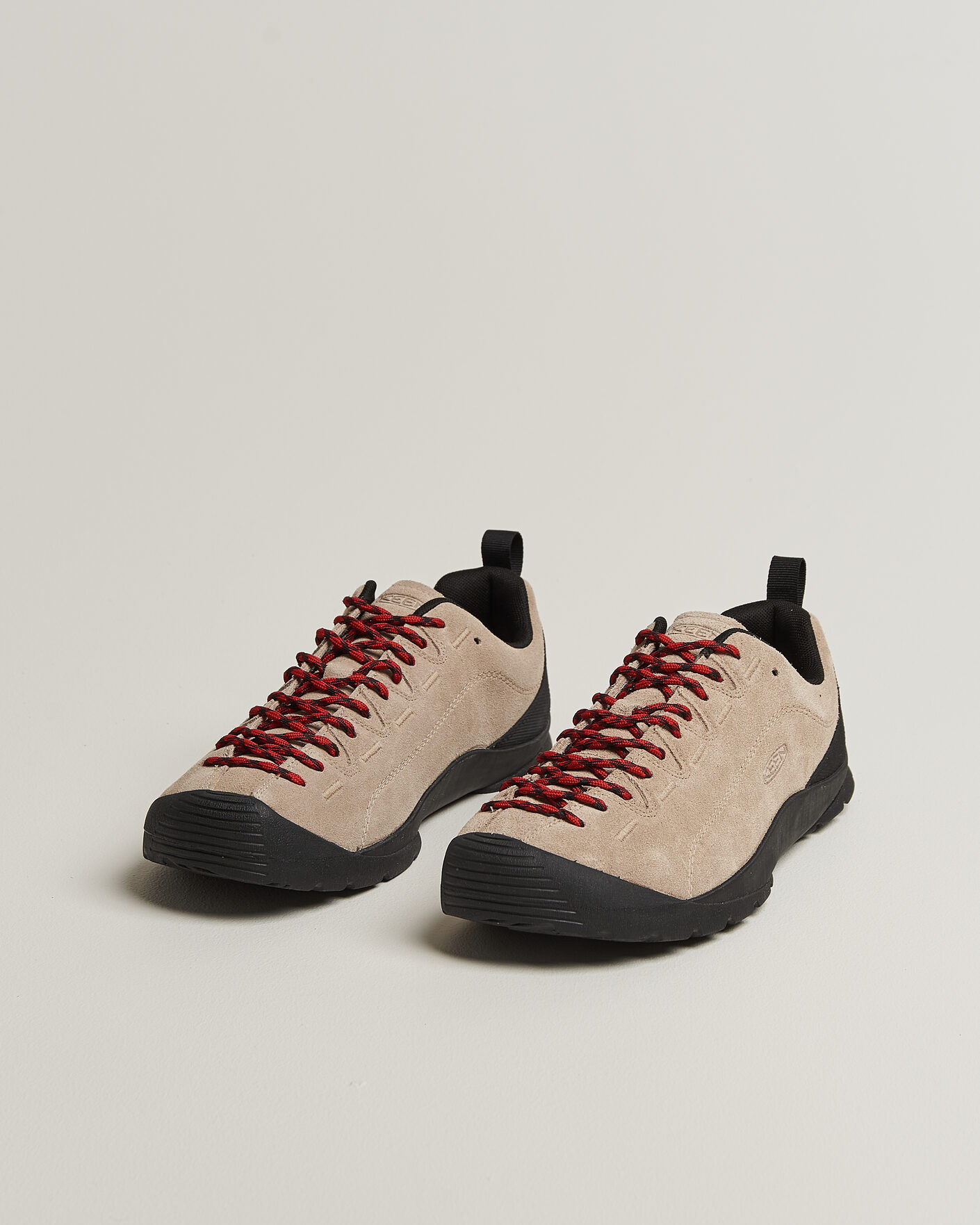 Heren | Trail sneakers | KEEN | Jasper Suede Sneaker Silver Mink