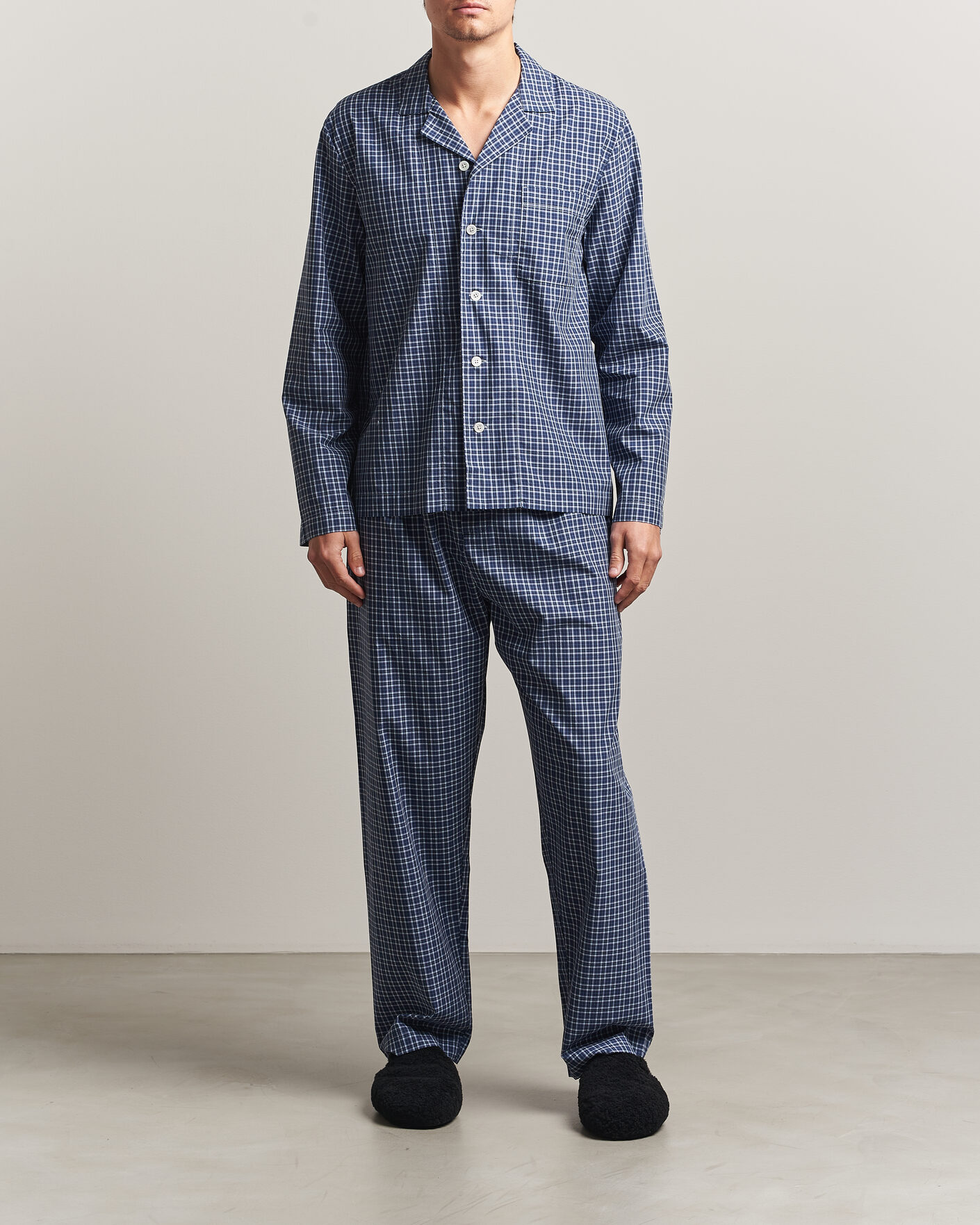Homme | Peignoirs Et Pyjamas | Tekla | Fine Twill Pyjama Shirt Lanegan Checks