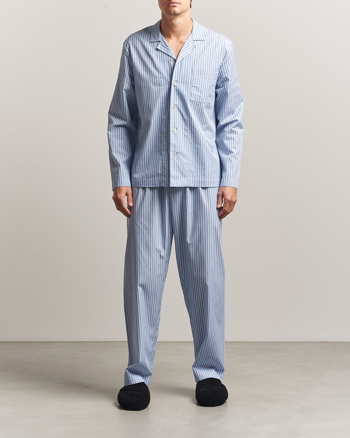 Heren | Pyjama's en gewaden | Tekla | Fine Twill Pyjama Pants Cooper Stripes