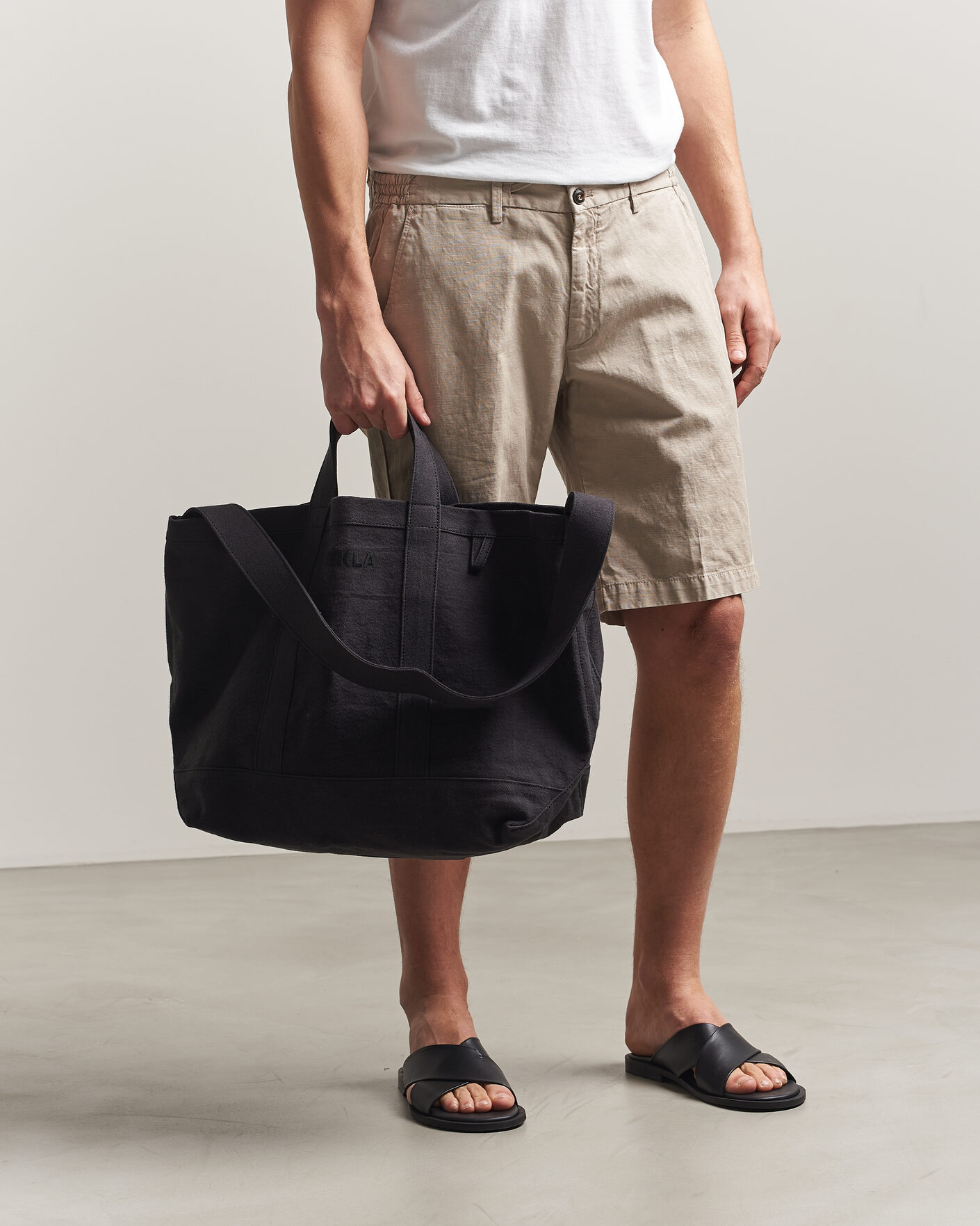 Heren | Tassen | Tekla | Beach Bag Black Sand