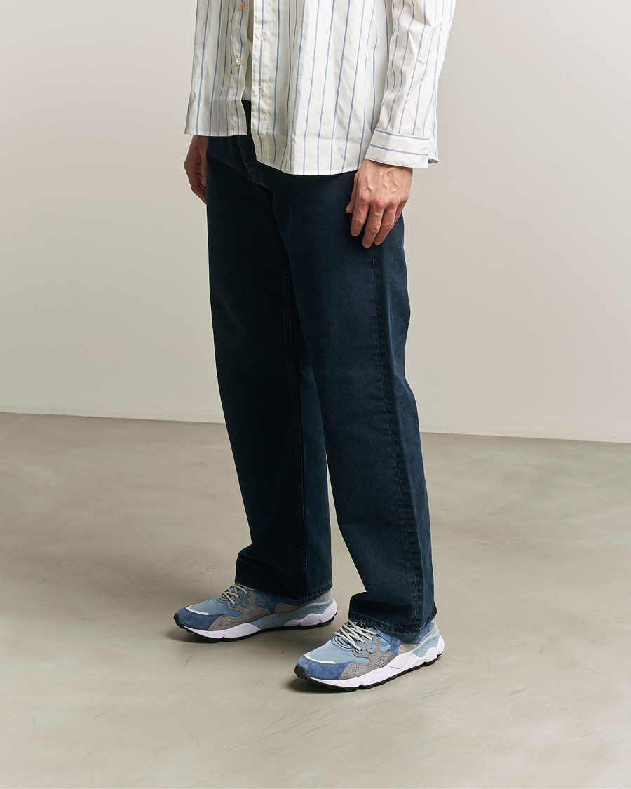 Heren | Sneakers | Flower Mountain | Yamano 3 Suede/Nylon Sneaker Light Blue