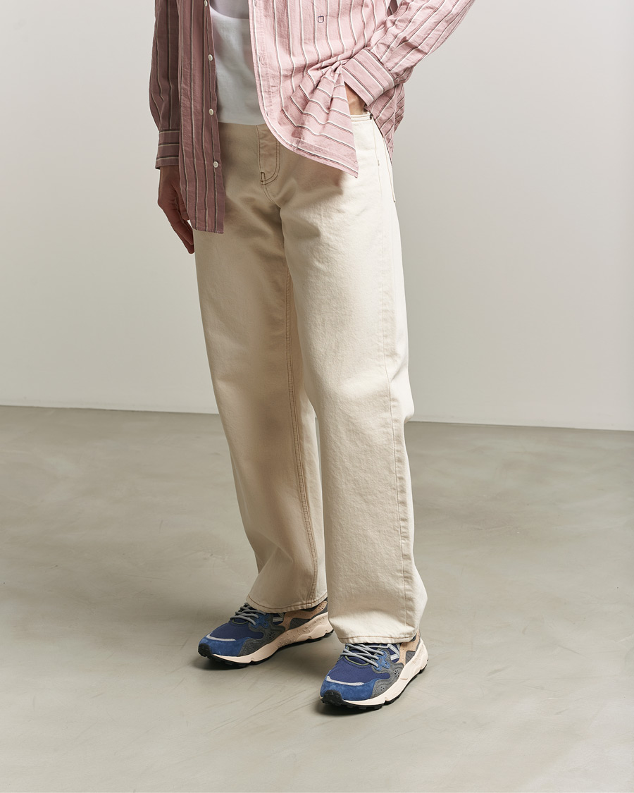 Heren | Sneakers | Flower Mountain | Yamano 3 Suede/Canvas Sneaker Blue/Grey