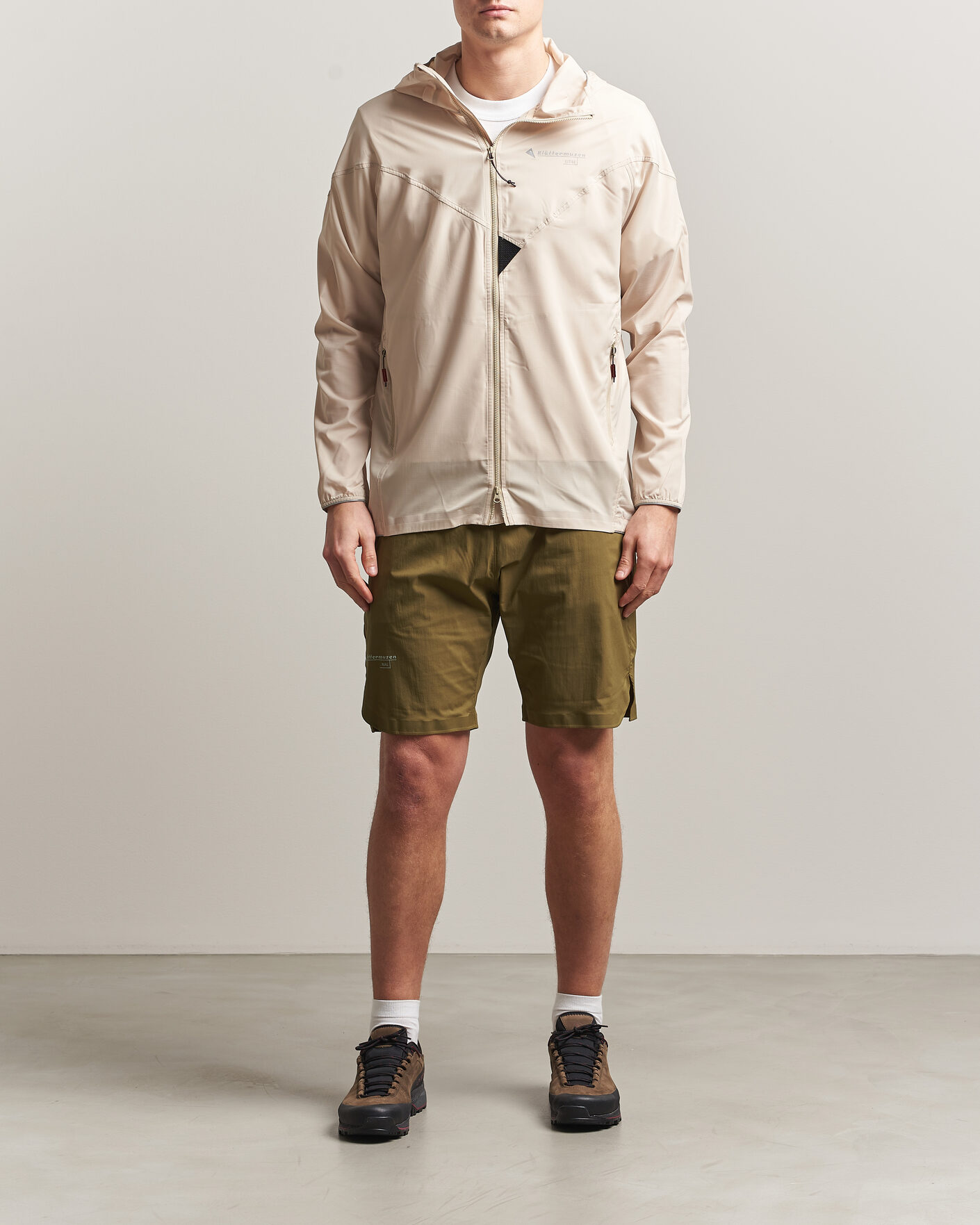 Heren | Korte broek | Klättermusen | Nal Windbreaker Shorts Olive