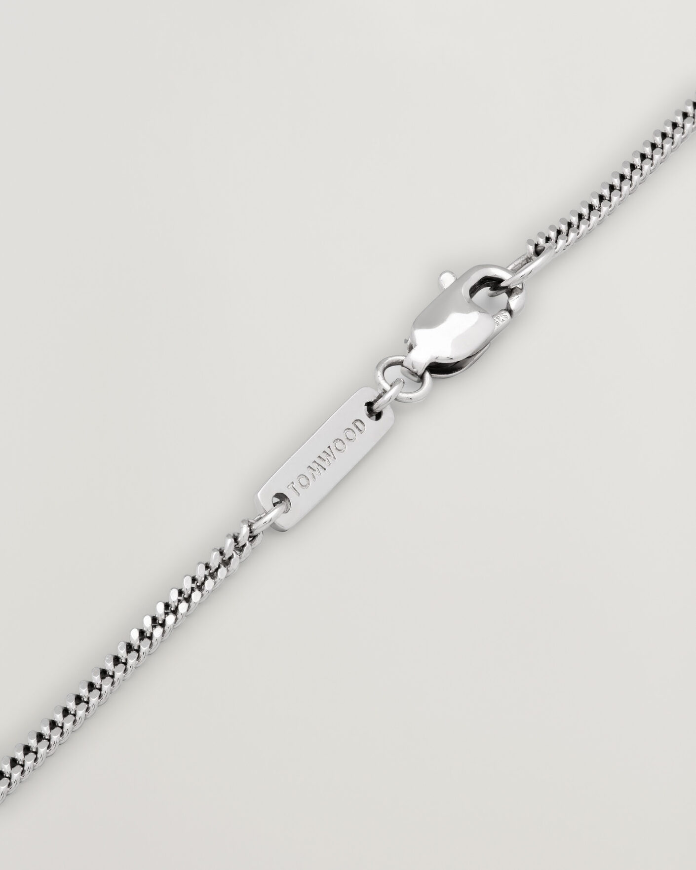 Heren | Sieraden | Tom Wood | ID Pendant 21,5 Inches Silver