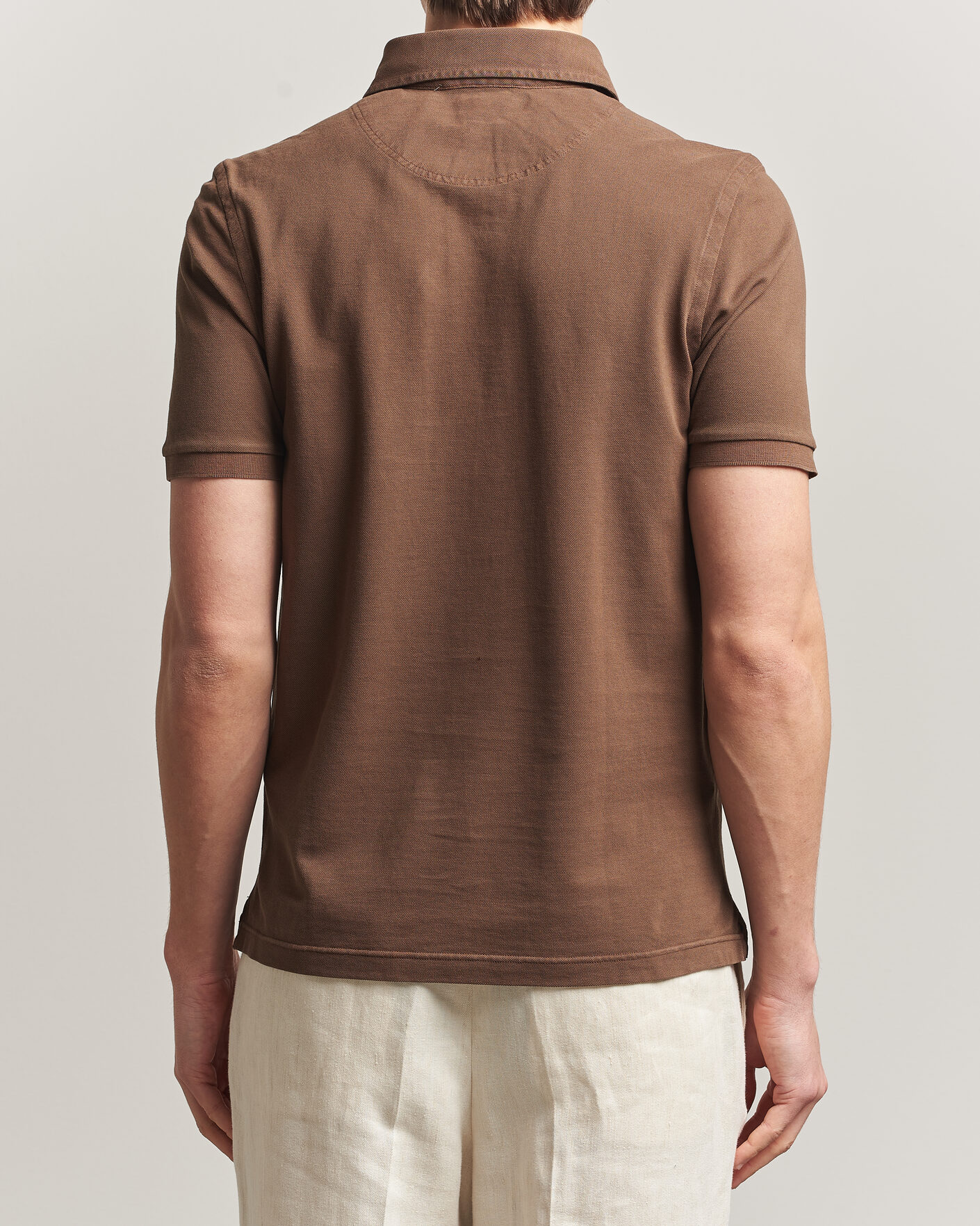 Heren | Polo's | Gran Sasso | Washed Polo Brown