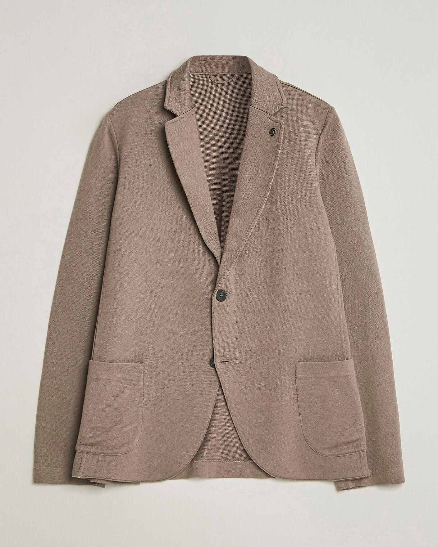 Homme | Blazers | Gran Sasso | Wool Knitted Blazer Brown