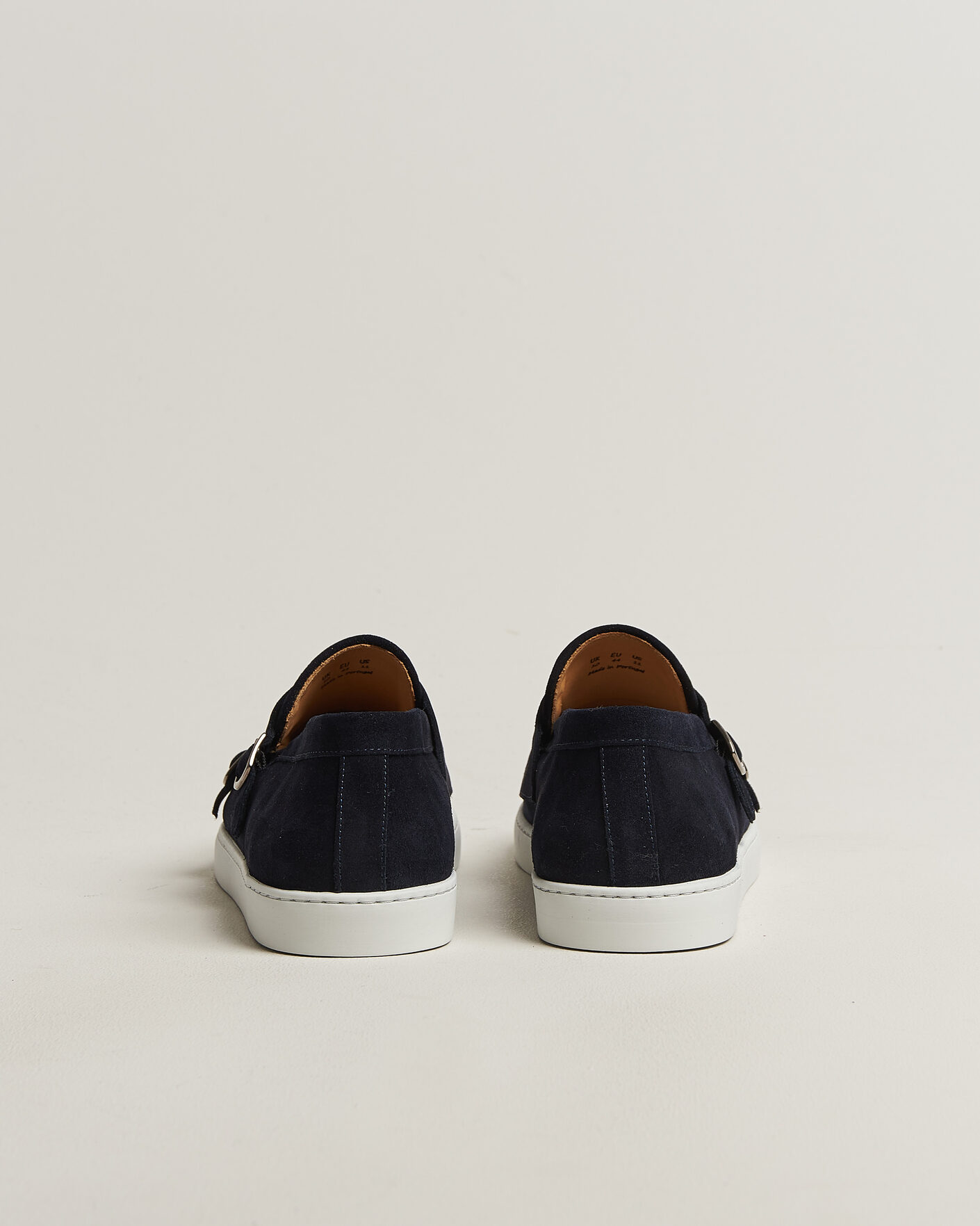 Heren | Instappers | Fliteless | Suede Monk Strap Sneaker Loafer Navy
