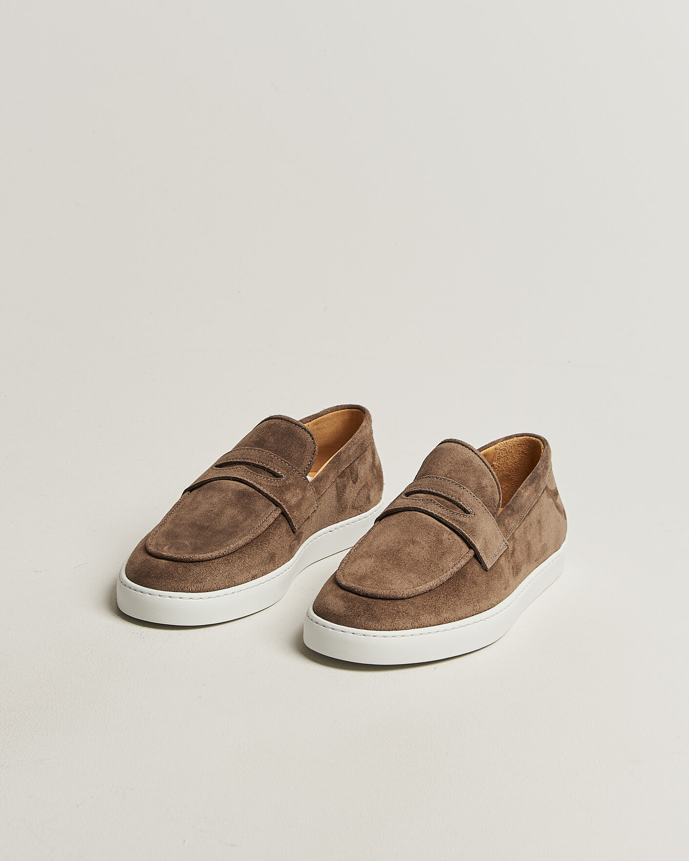 Heren | Instappers | Fliteless | Suede Penny Sneaker Light Brown