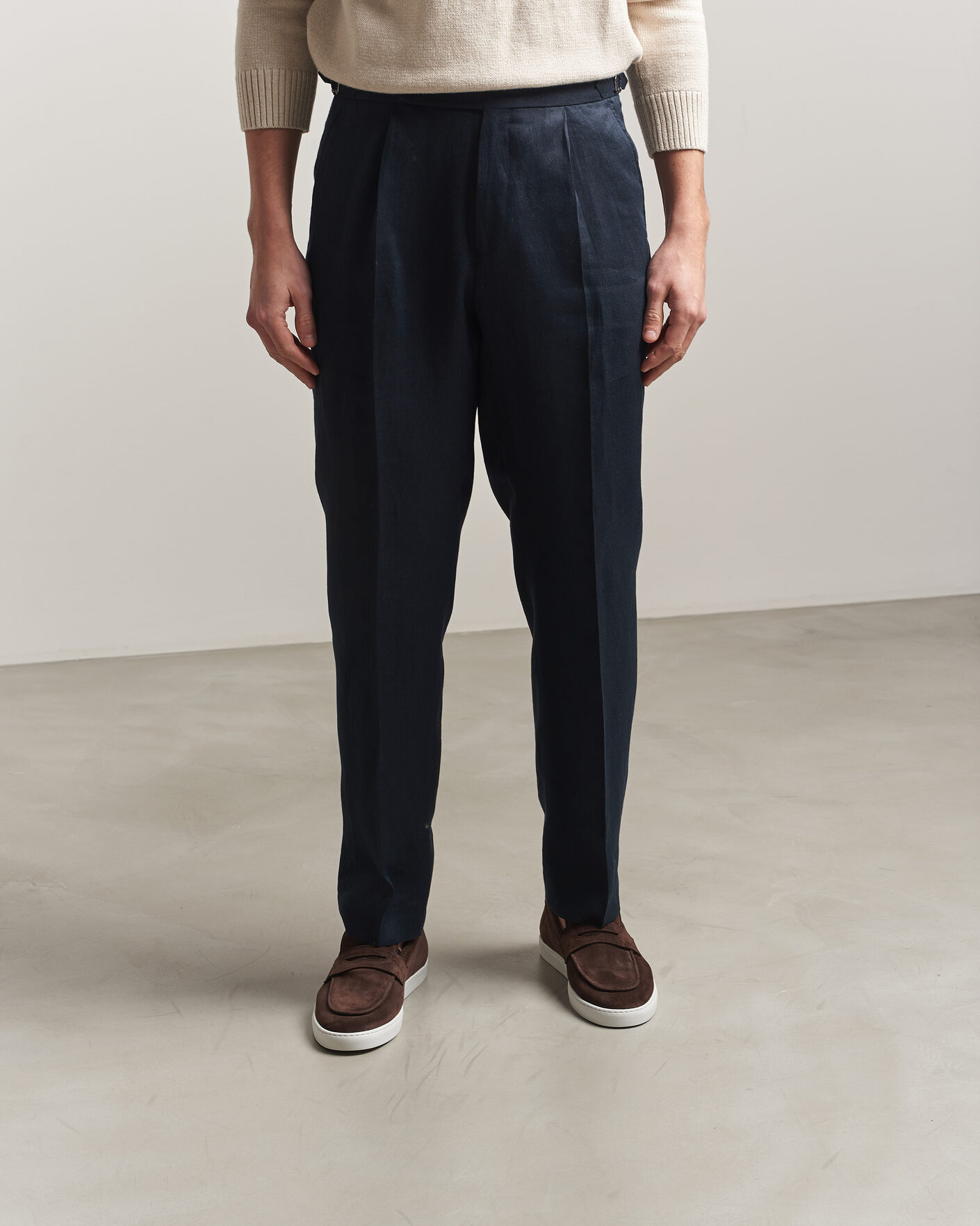 Heren | Instappers | Fliteless | Suede Penny Sneaker Dark Brown