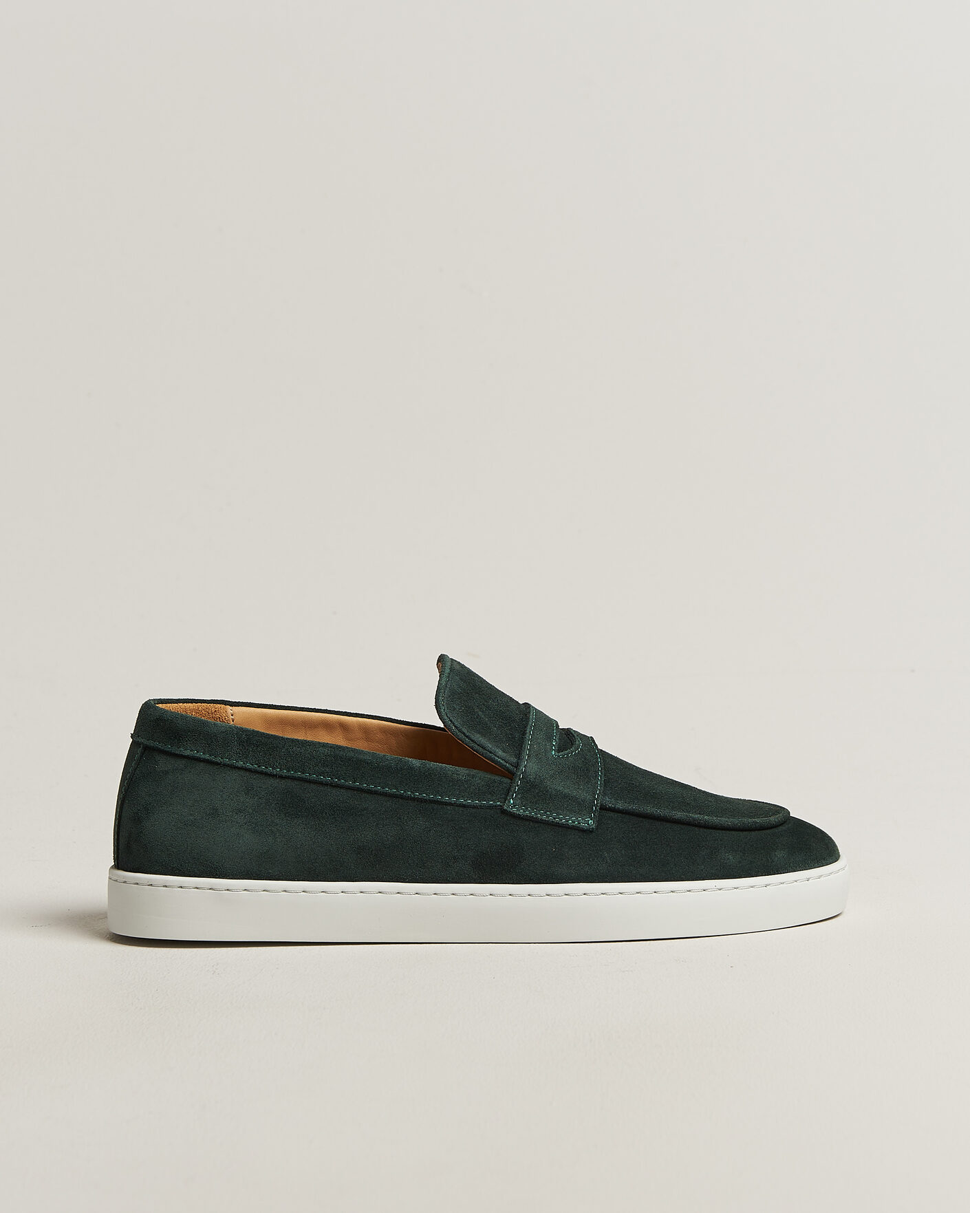 Heren | Instappers | Fliteless | Suede Penny Sneaker Green