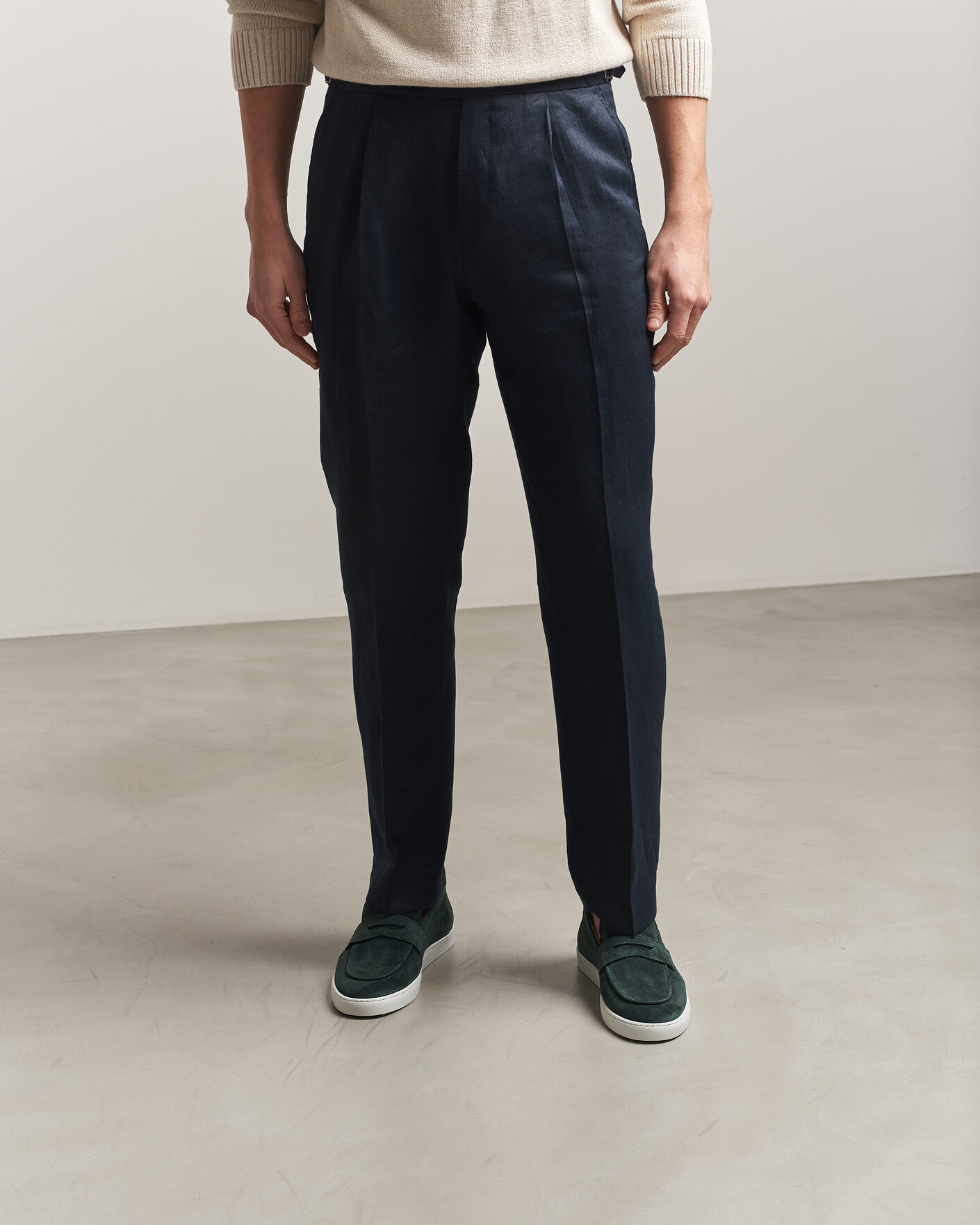 Heren | Instappers | Fliteless | Suede Penny Sneaker Green