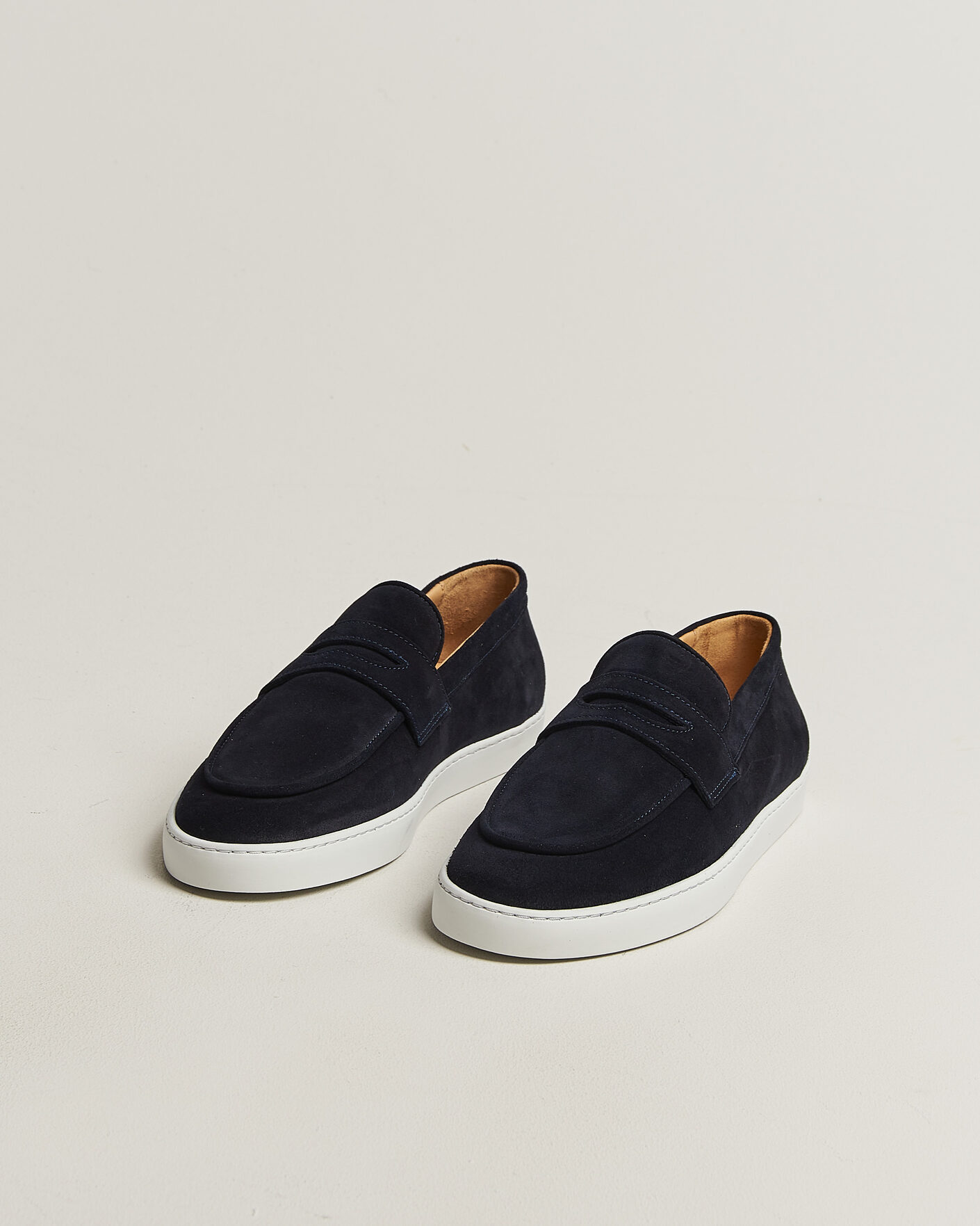 Heren | Instappers | Fliteless | Suede Penny Sneaker Navy