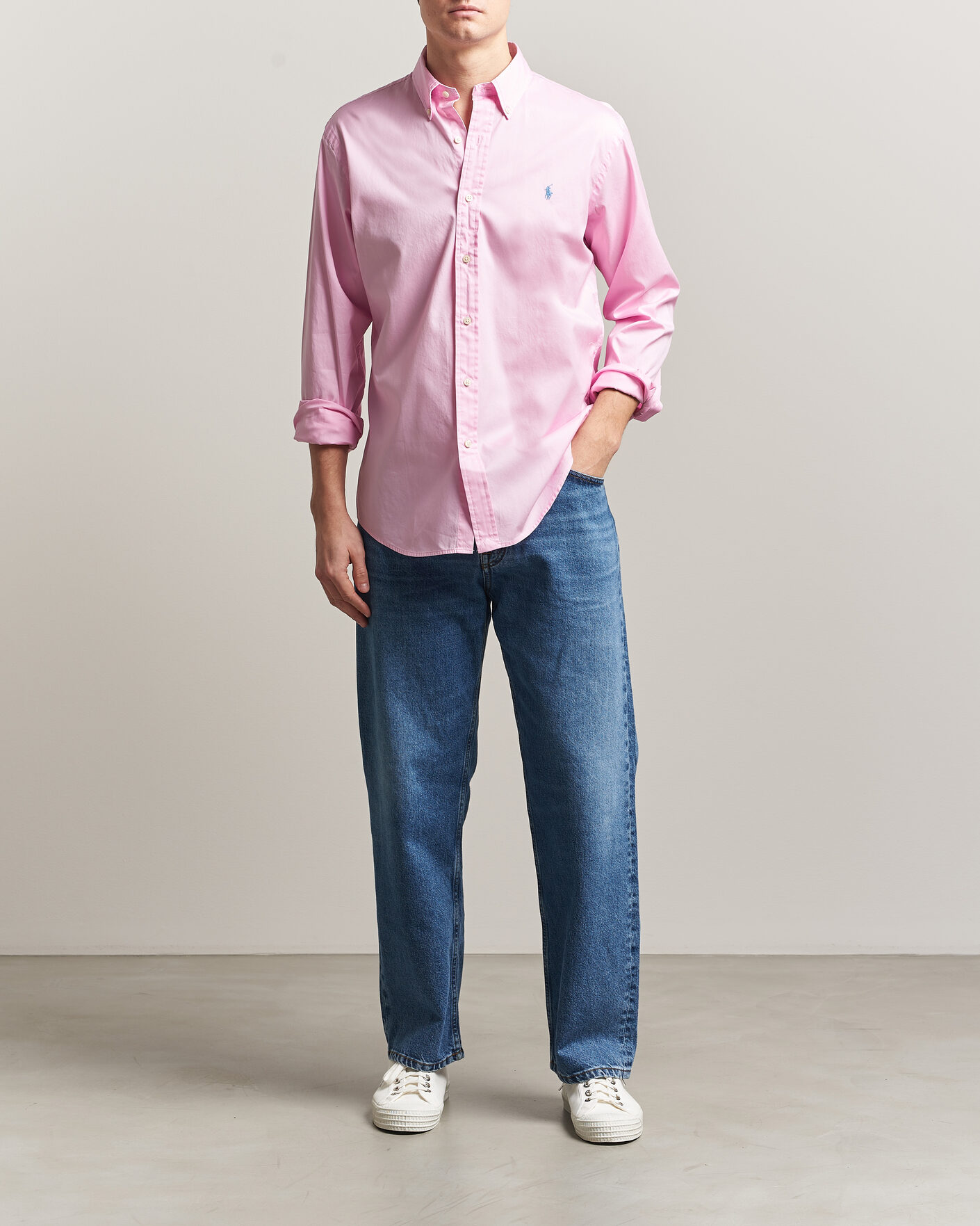 Homme | Chemises | Polo Ralph Lauren | Custom Fit Garment Twill Shirt Carmel Pink