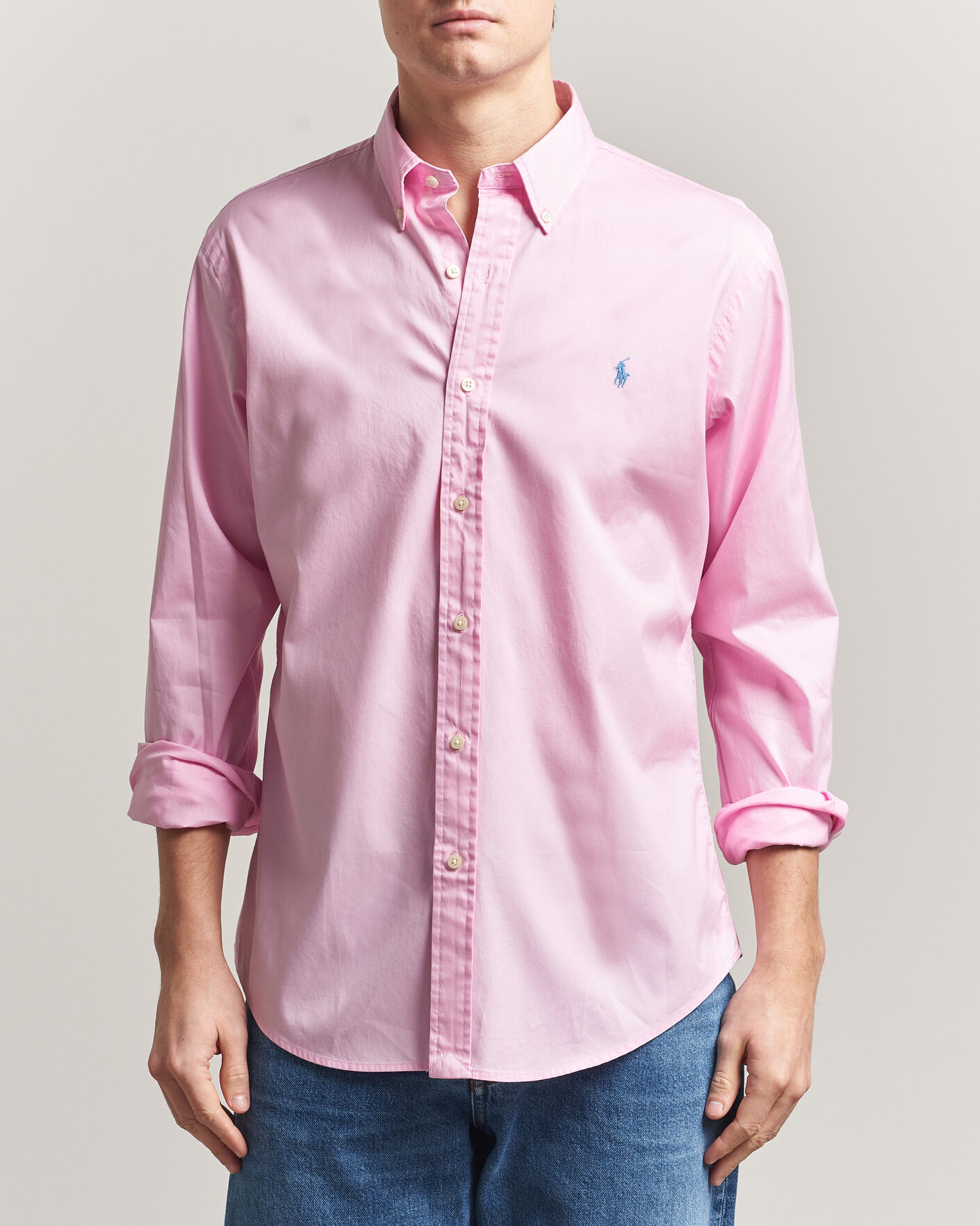 Homme | Chemises | Polo Ralph Lauren | Custom Fit Garment Twill Shirt Carmel Pink