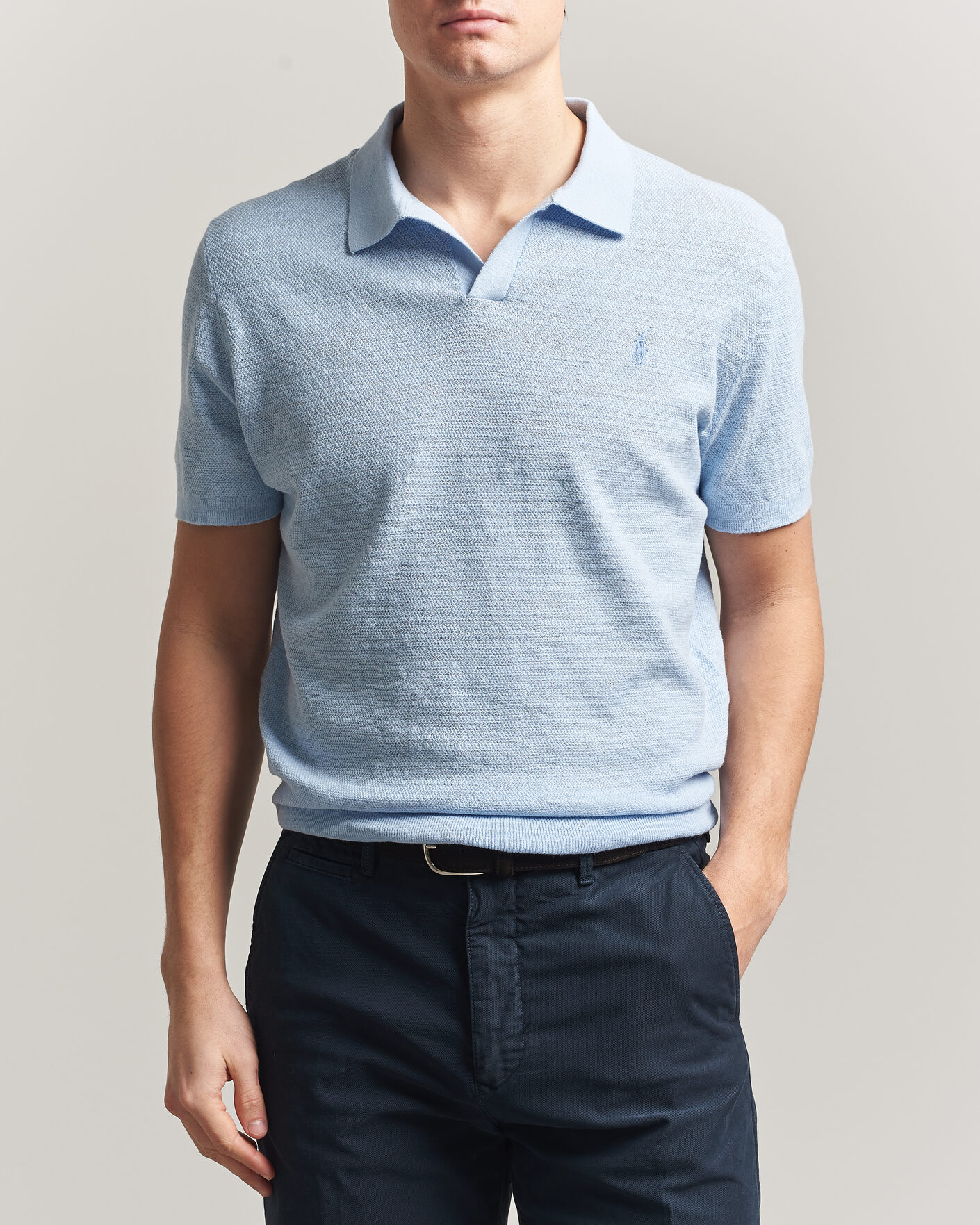 Heren | Polo's | Polo Ralph Lauren | Cotton Blend Polo Office Blue