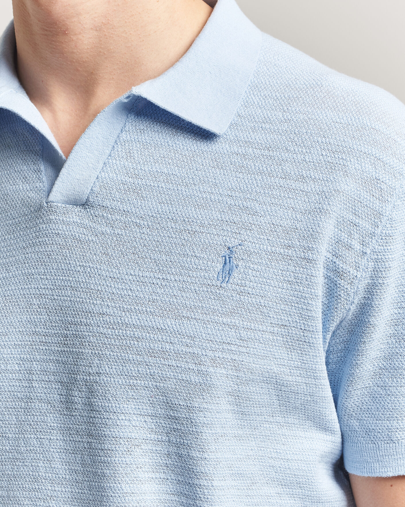 Heren | Polo's | Polo Ralph Lauren | Cotton Blend Polo Office Blue