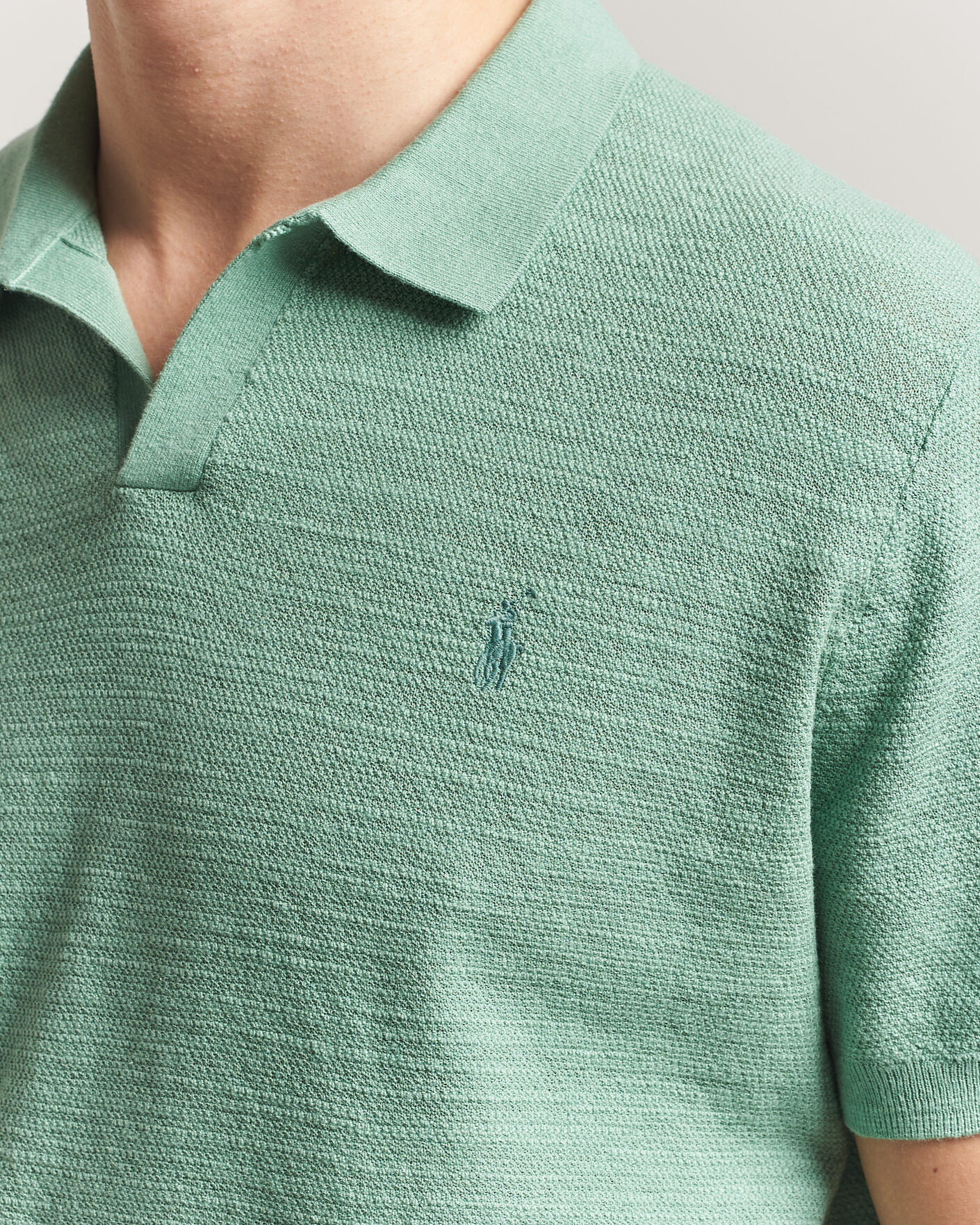Homme | Polos | Polo Ralph Lauren | Cotton Blend Polo Faded Mint